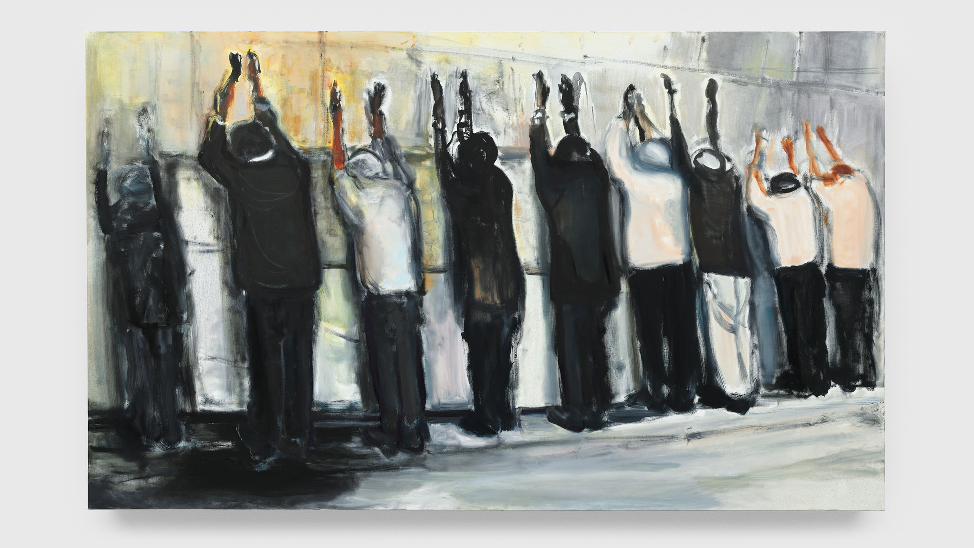 Another key work from the Against the Wall series, Marlene Dumas, Wall Weeping, 2009, is in the collection of the Broad Museum, Los Angeles.