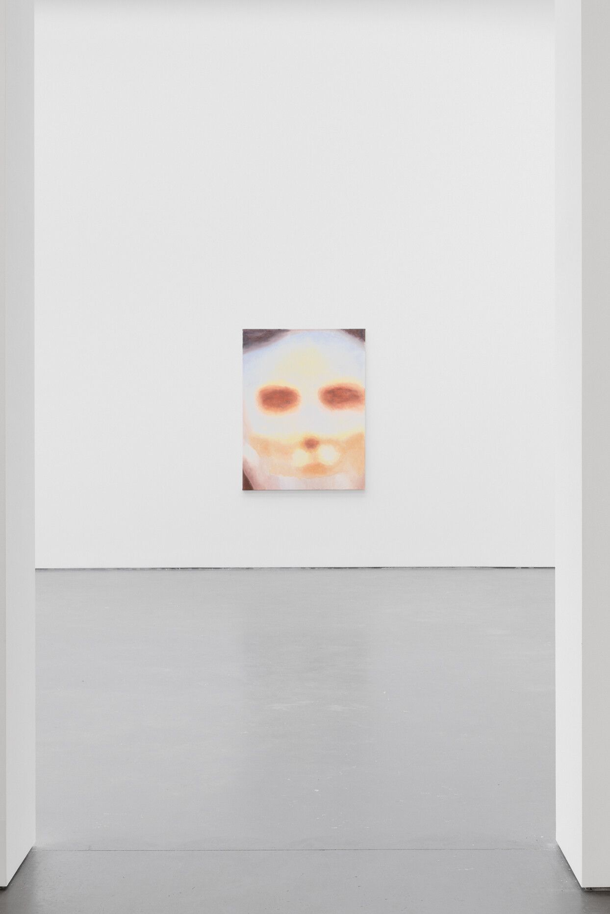 A detail of an Installation view, Luc Tuymans: The Barn, David Zwirner, New York, dated 2023