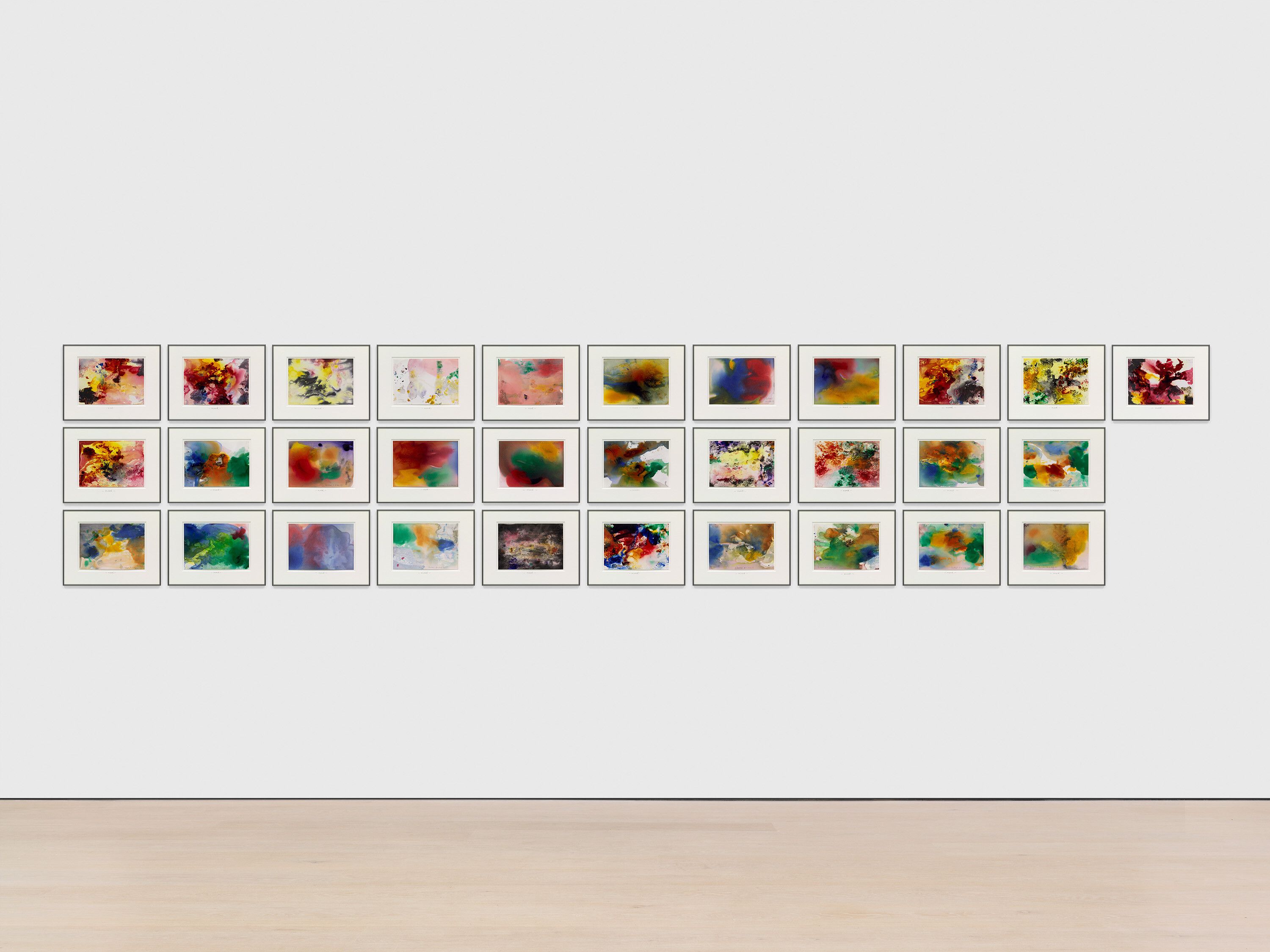 A print by Gerhard Richter, titled mood, dated 2022.