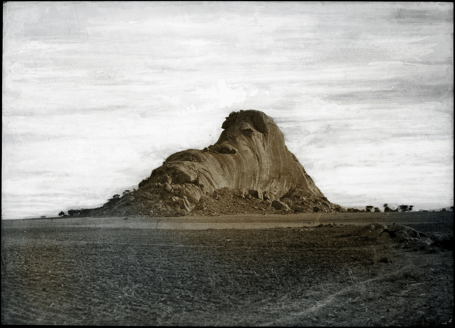 A photograph by Thomas Ruff, titled tripe_19 Between Chittumputty and Teramboor. Elephant rock end view., dated 2018.