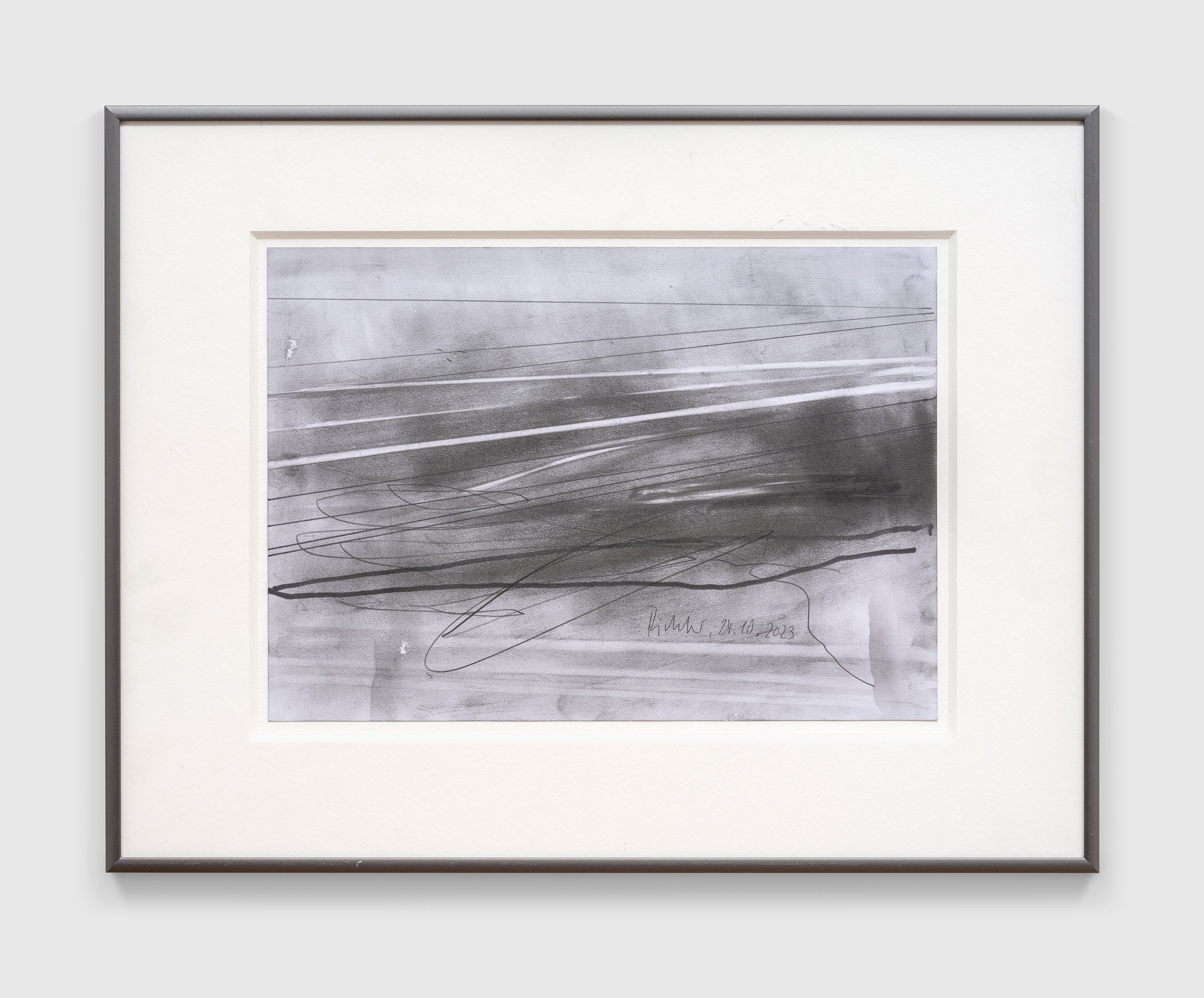 A work on paper by Gerhard Richter, titled 24.10.2023, dated 2023.