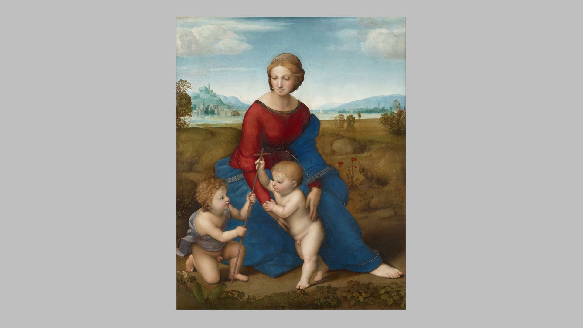 A painting by Raphael, titled Madonna del Prato, dated 1505/1506.