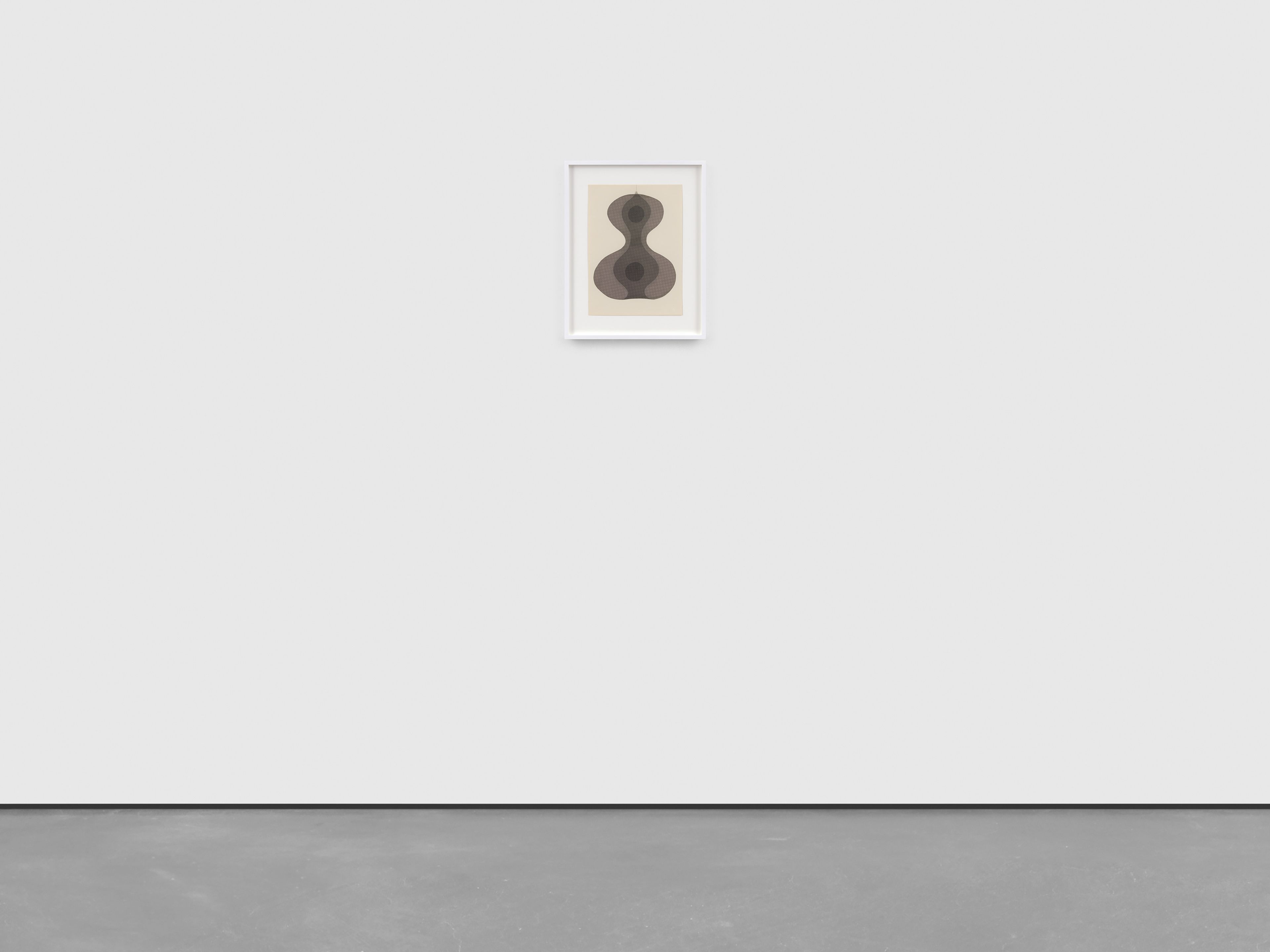 A drawing by Ruth Asawa, called Untitled (ZP.12B, Two-Lobed, Looped-Wire Sculptural Form), circa 1950's, Mid-late.