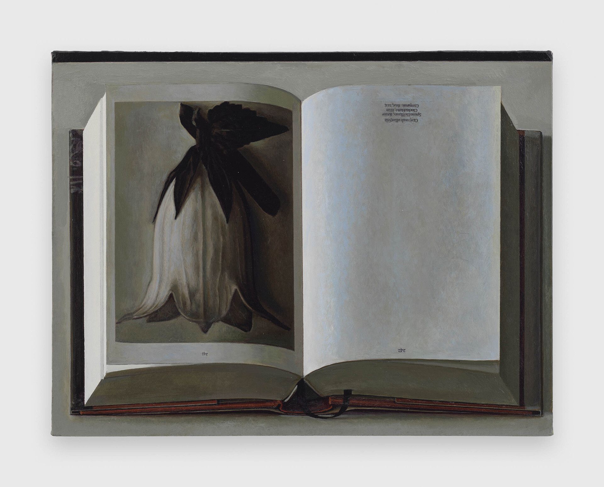 A painting by Liu Ye, titled Book Painting No. 21 (Karl Blossfeldt, The Complete Published Work, Taschen GMBH, 2017), dated 2018.