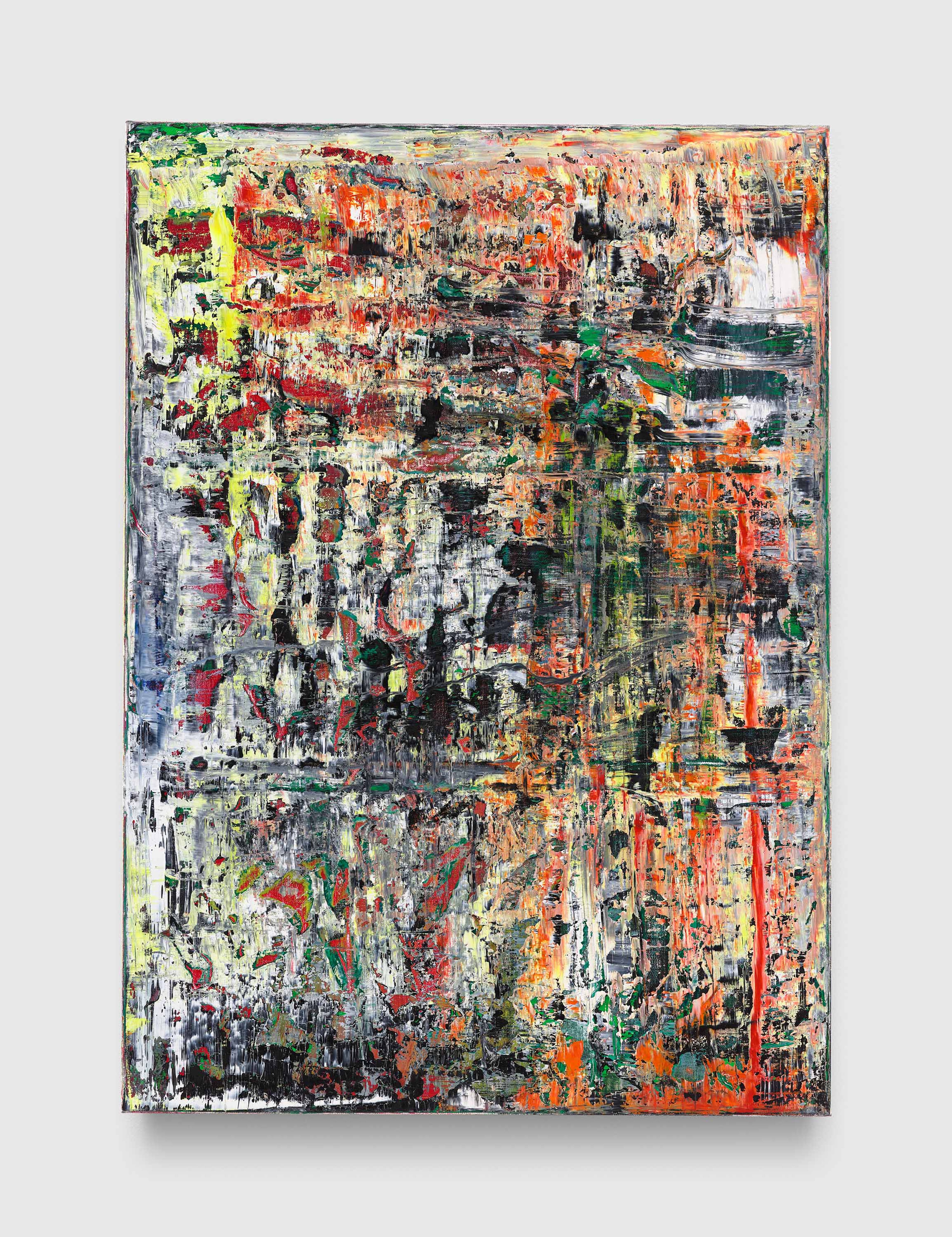 A painting by Gerhard Richter, titled Abstraktes Bild (Abstract Painting), dated 2017.