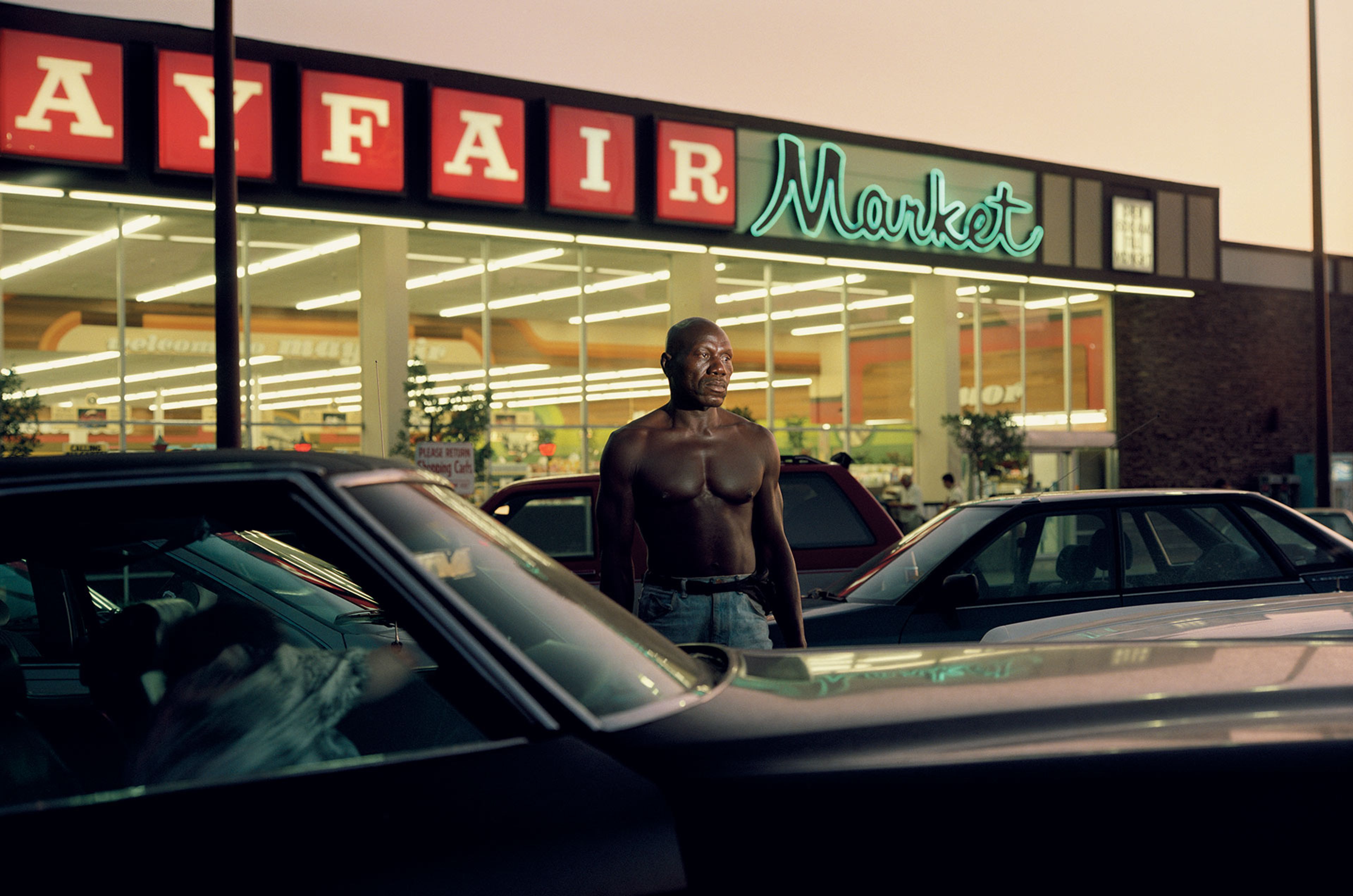 A photograph by Philip-Lorca diCorcia titled Ike Cole; 38 years old; Los Angeles, California; $25, dated 1990 to 1992.