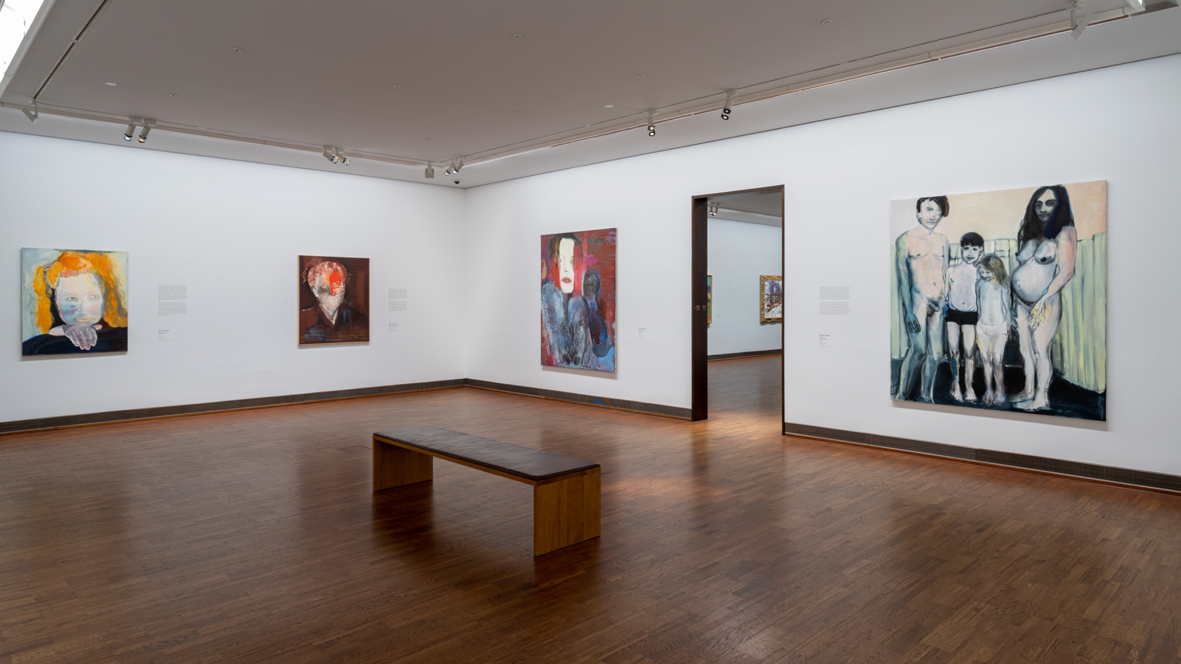 Installation view of the exhibition, Edvard Munch. In Dialogue, at the ALBERTINA Museum in Vienna, dated 2022.