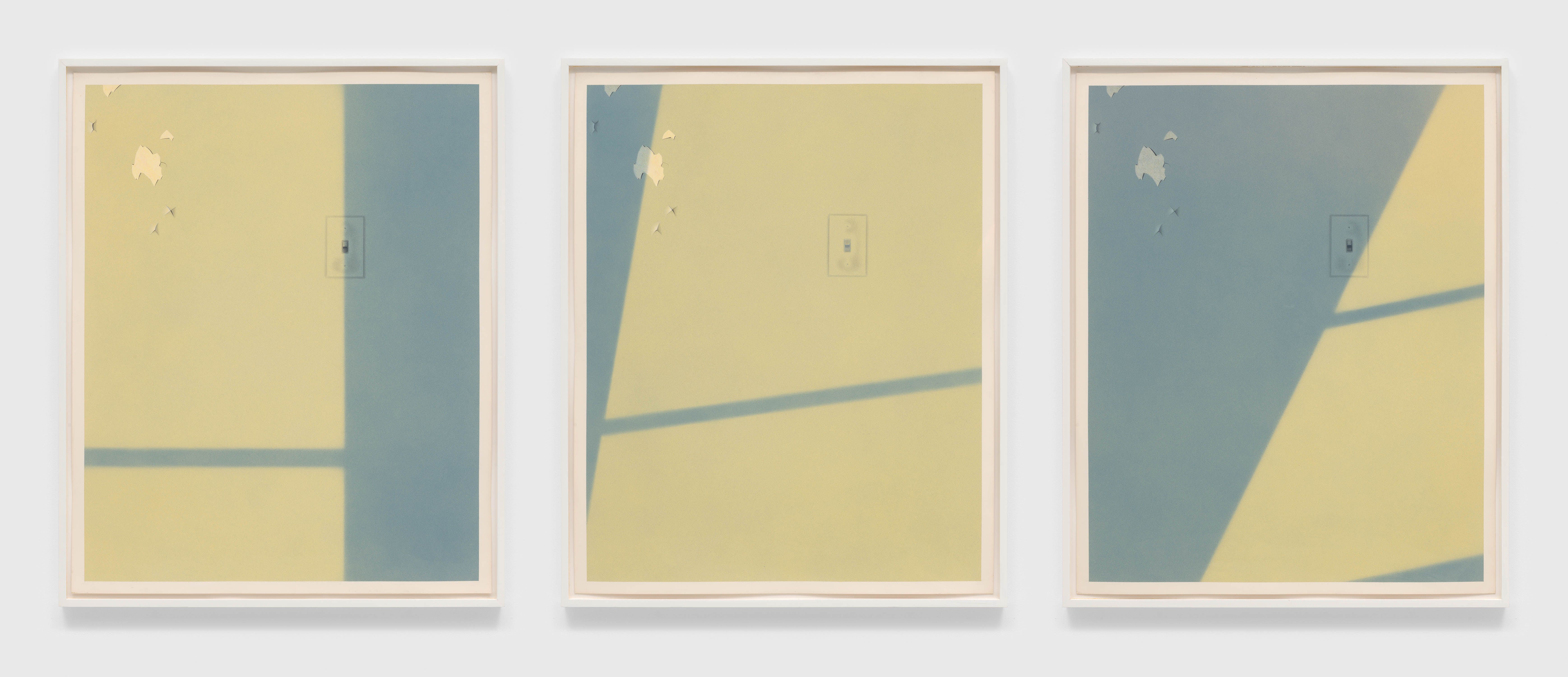 A painting by Ching Ho Cheng, titled Window Triptych, dated 1971. 