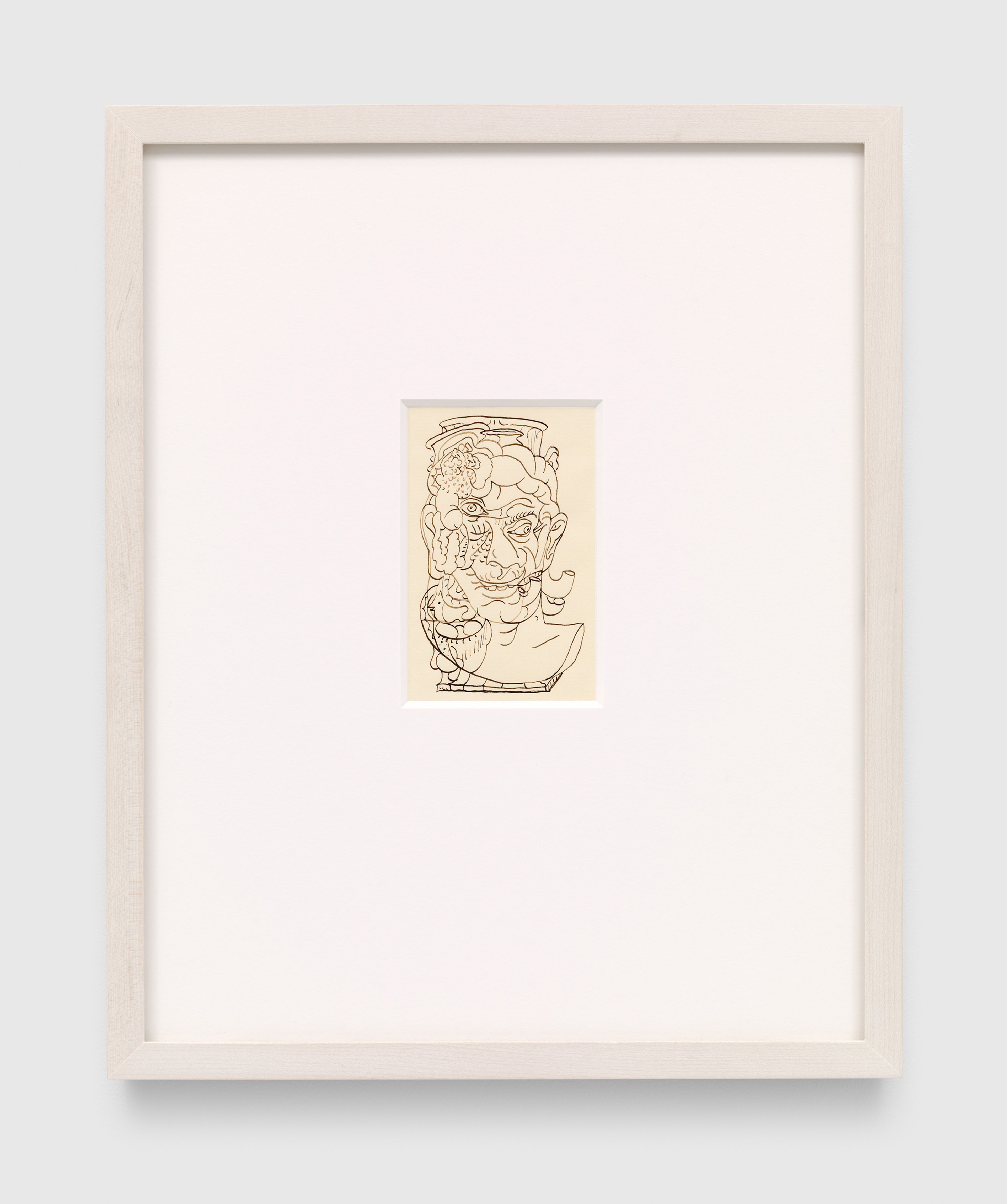 A work on paper by Steven Shearer, titled Bungled Bust, dated 2022.