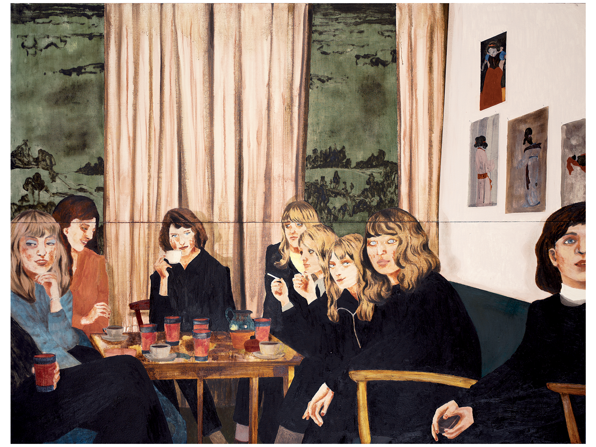 A painting by Mamma Andersson, titled About a Girl, dated 2005.