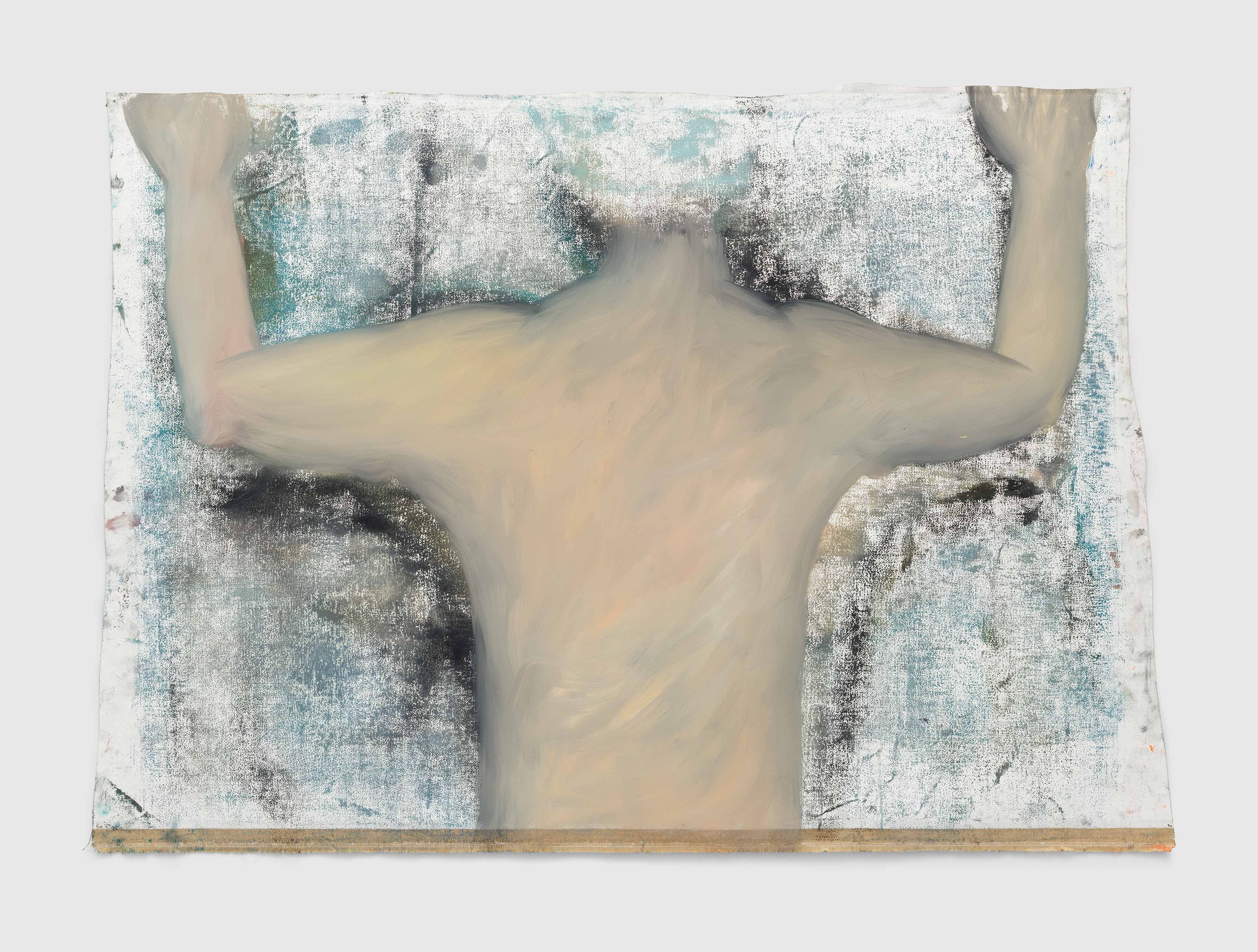 An untitled painting by Ser Serpas, dated 2022.