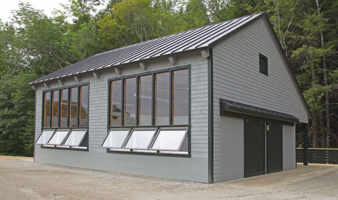 A photo of the Frank Moore Studio at Skowhegan art school.