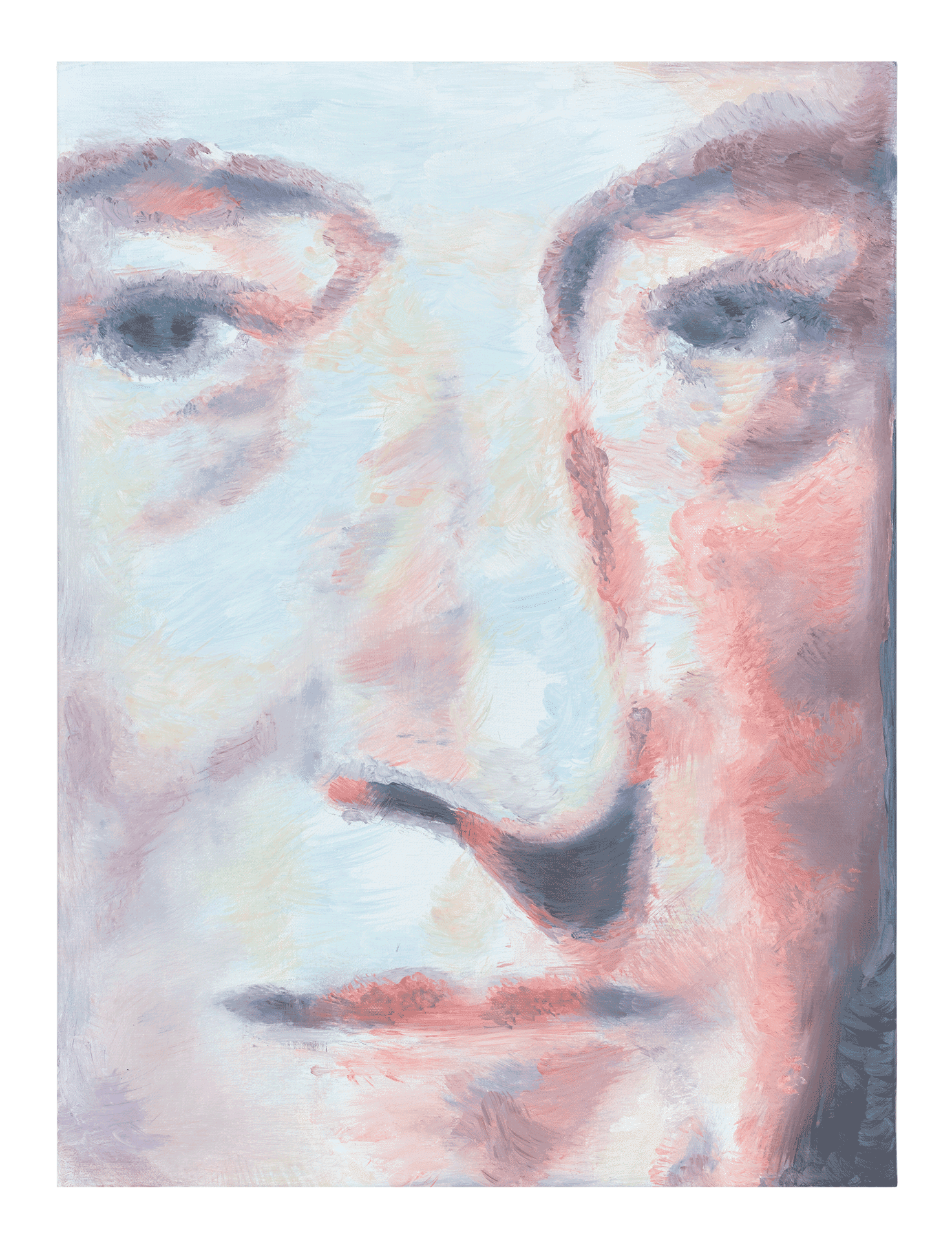 A painting by Luc Tuymans, titled William Robertson, dated 2014.
