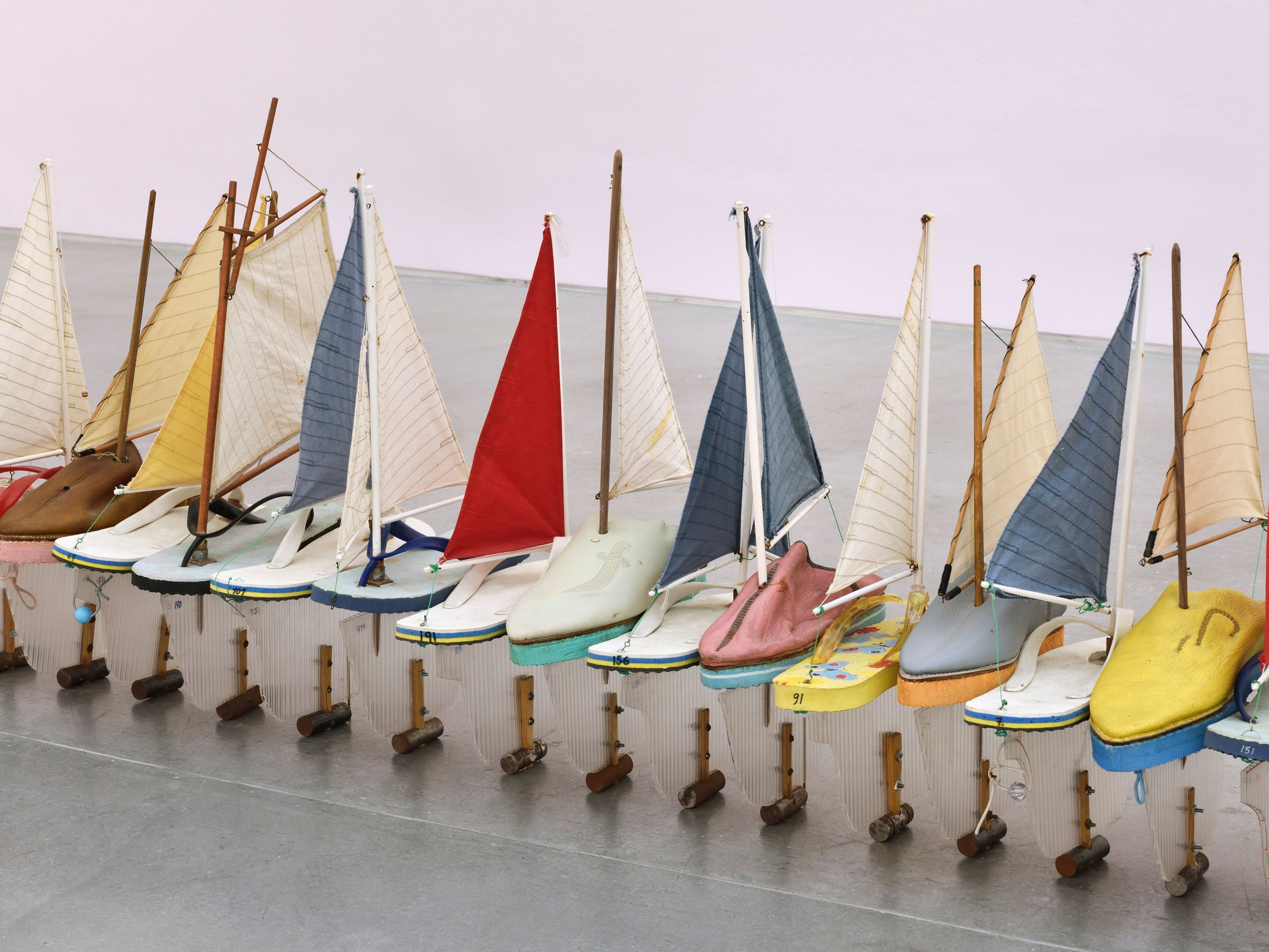 An installation by Francis Alÿs, titled Don't Cross the Bridge Before You Get to the River, 2006 to 2012.