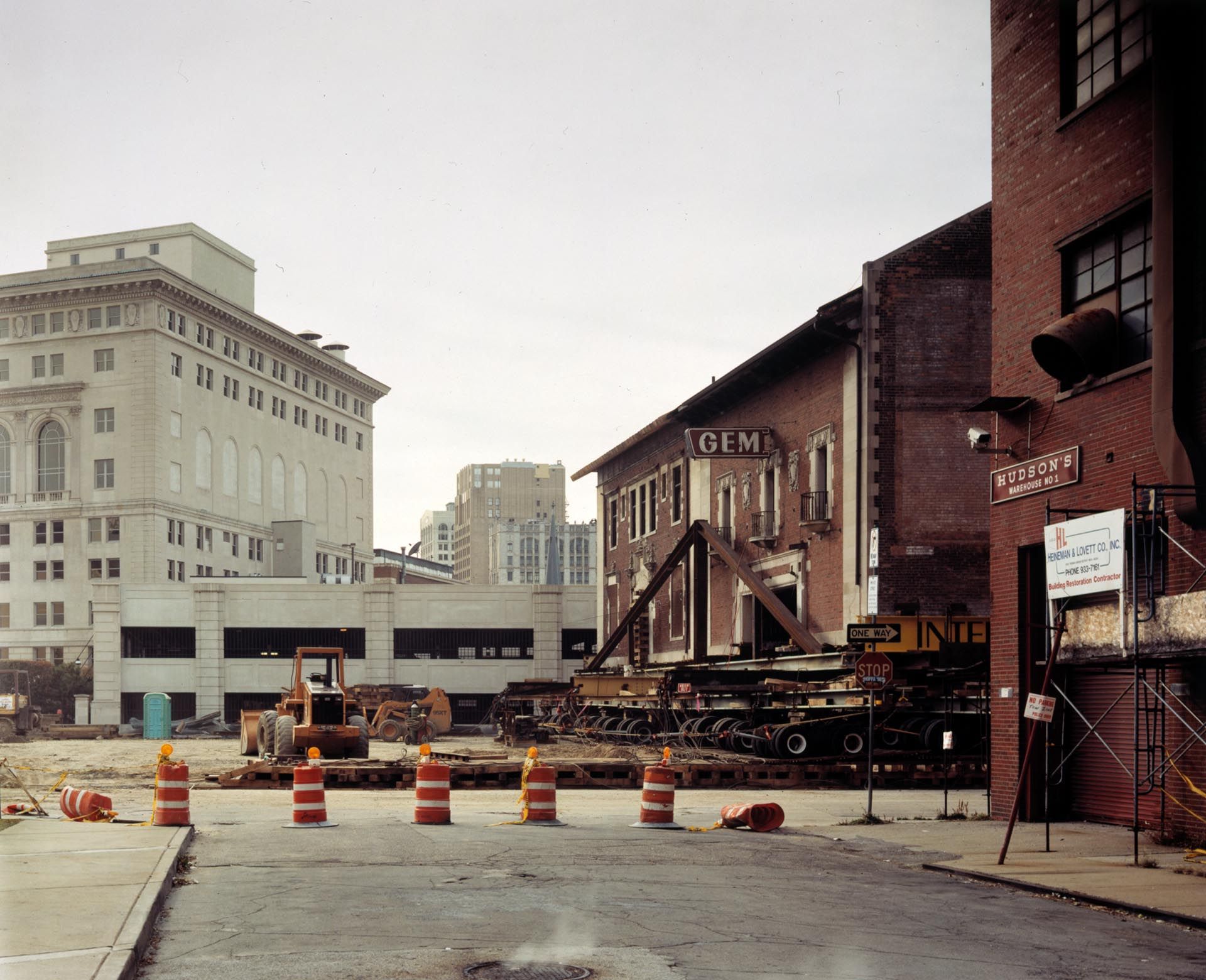 A C-print by Stan Douglas, titled Gem Theatre, dated 1997 to 1998.