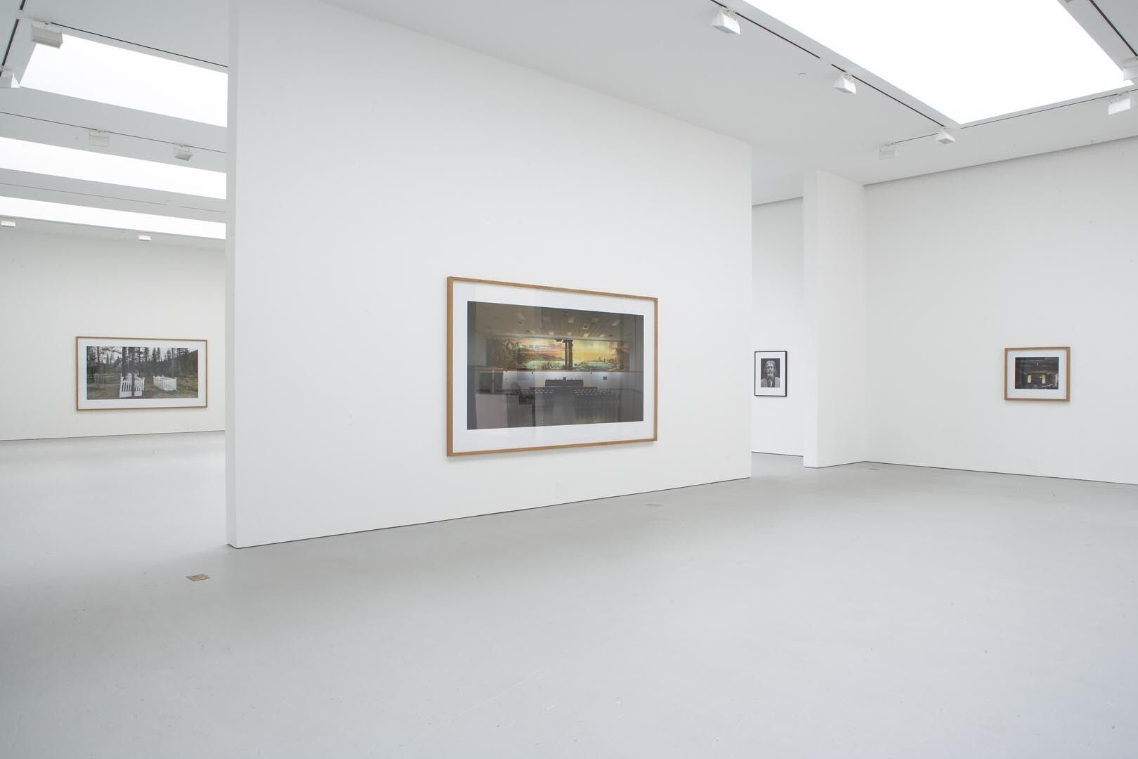 Installation view of the exhibition Stan Douglas: Klatsassin, at David Zwirner in New York, dated 2007. 