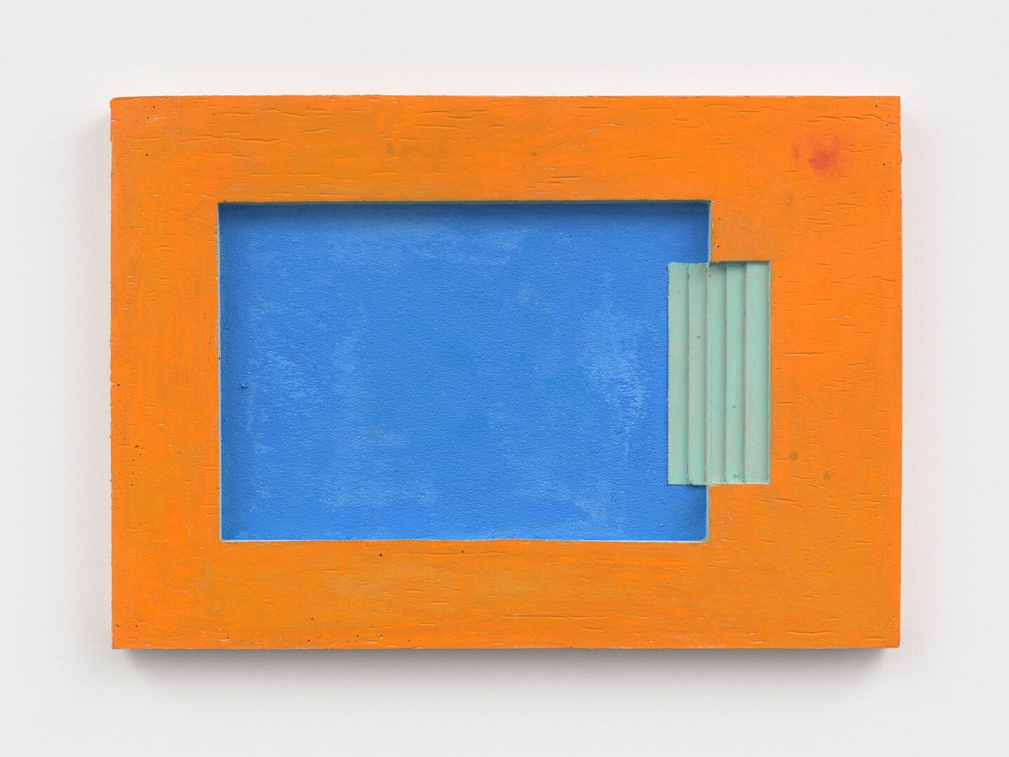 A untitled oil stick on concrete sculpture by Harold Ancart, dated 2020.