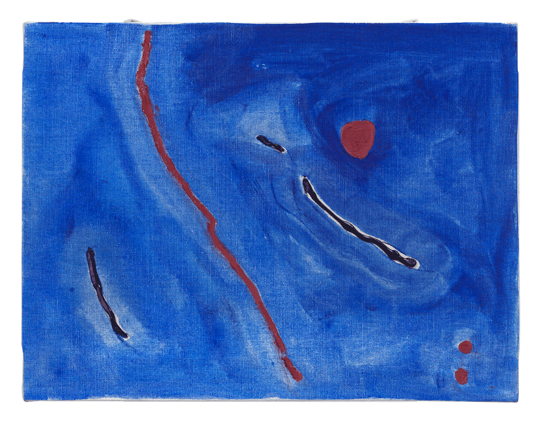 An oil painting on canvas by Raoul De Keyser, titled Passage, dated 2010.