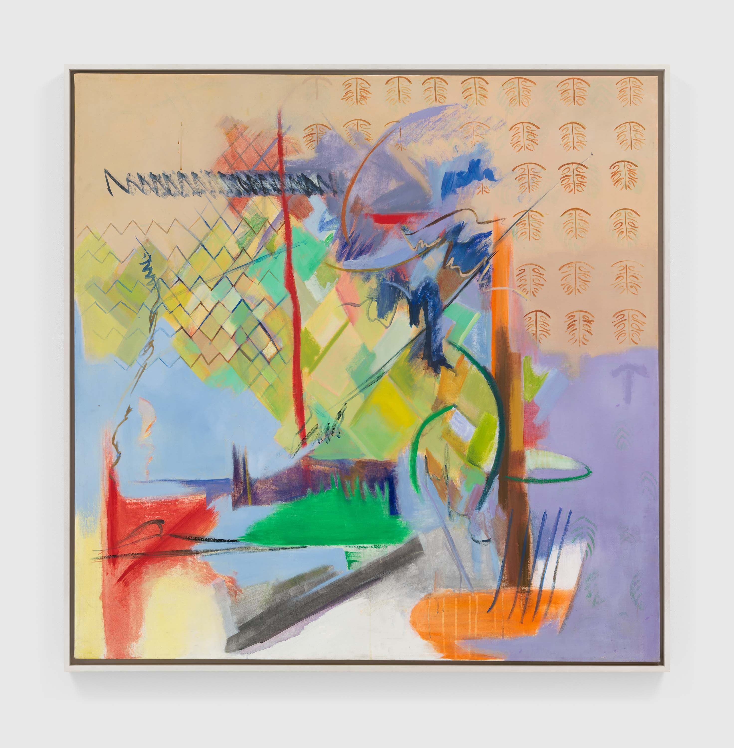 A painting by Vivian Browne, titled Diversities, dated 1973.