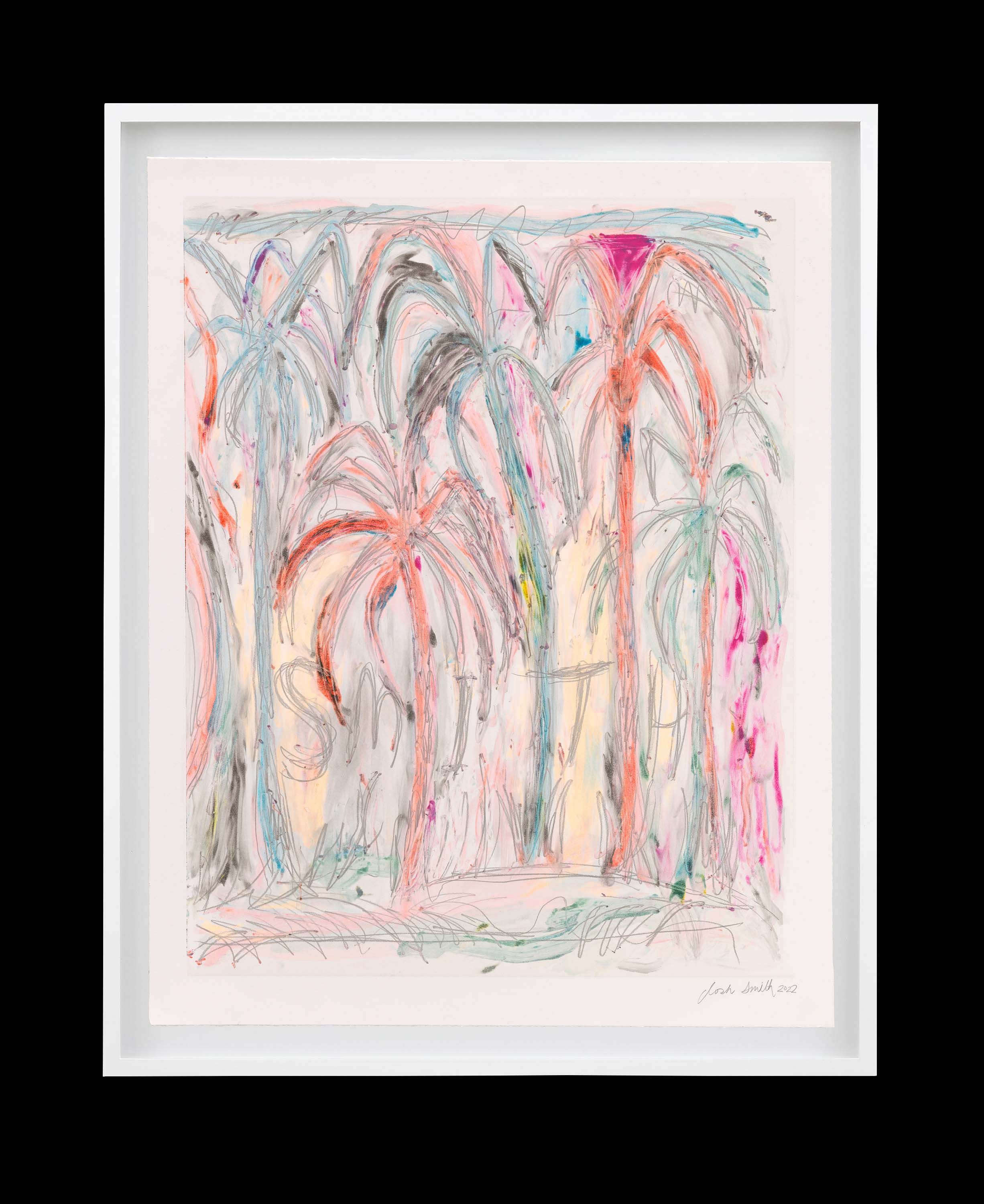 An untitled print by Josh Smith, dated 2022.