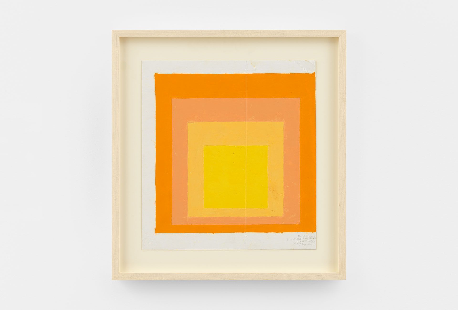 An undated work on paper by Josef Albers titled Study for Homage to the Square
