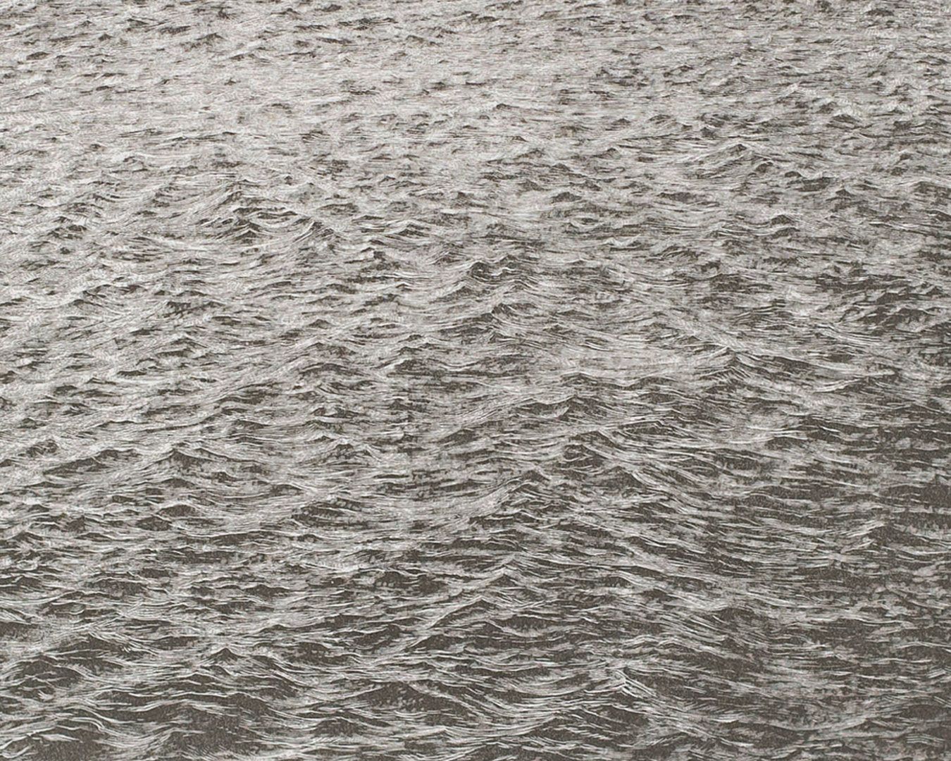 A detail of a photograph by Vija Celmins titled Ocean Surface Wood Engraving 2000, dated 2000.