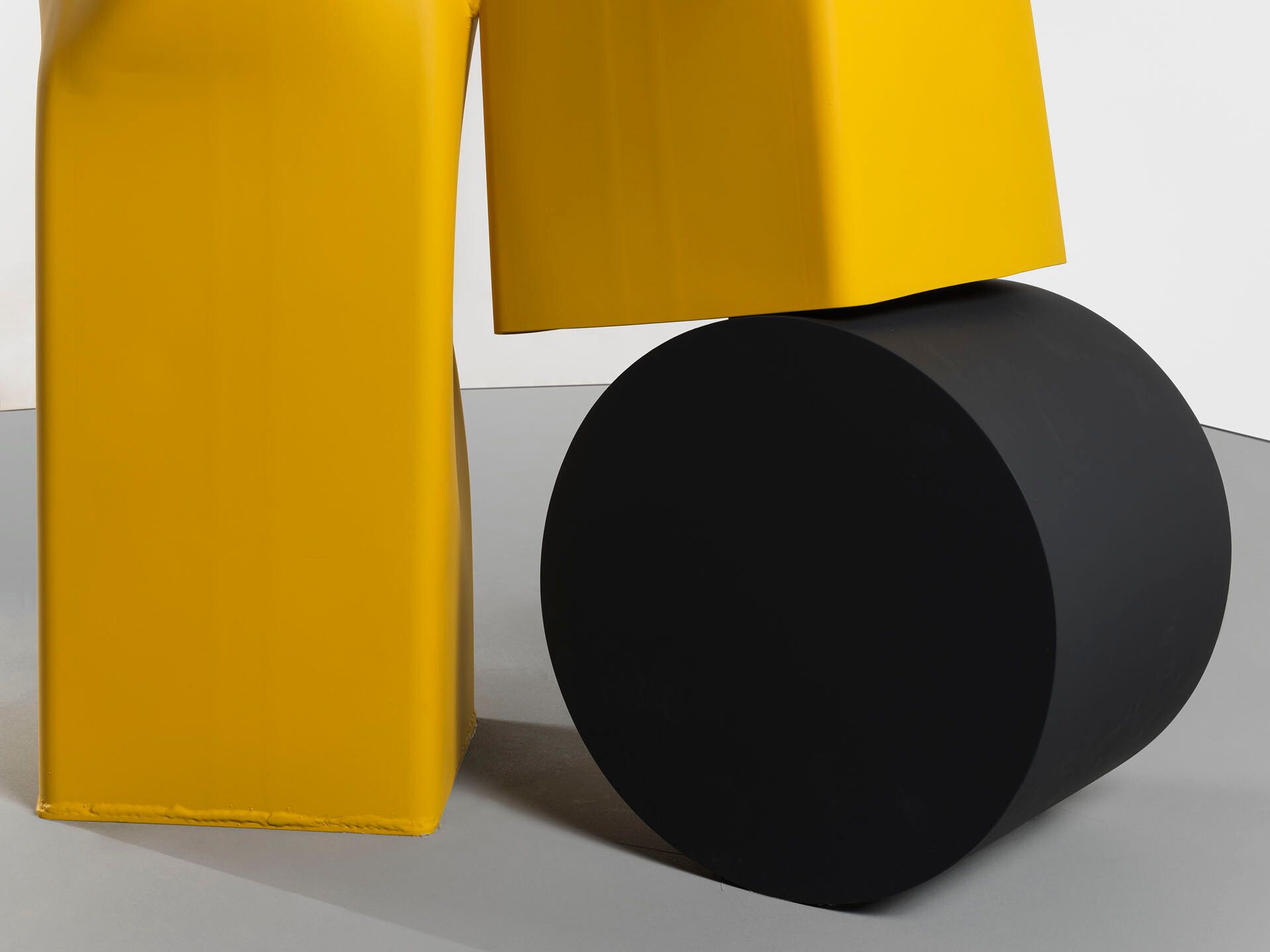 A detail from a sculpture by Carol Bove, titled New Moon, dated 2018.