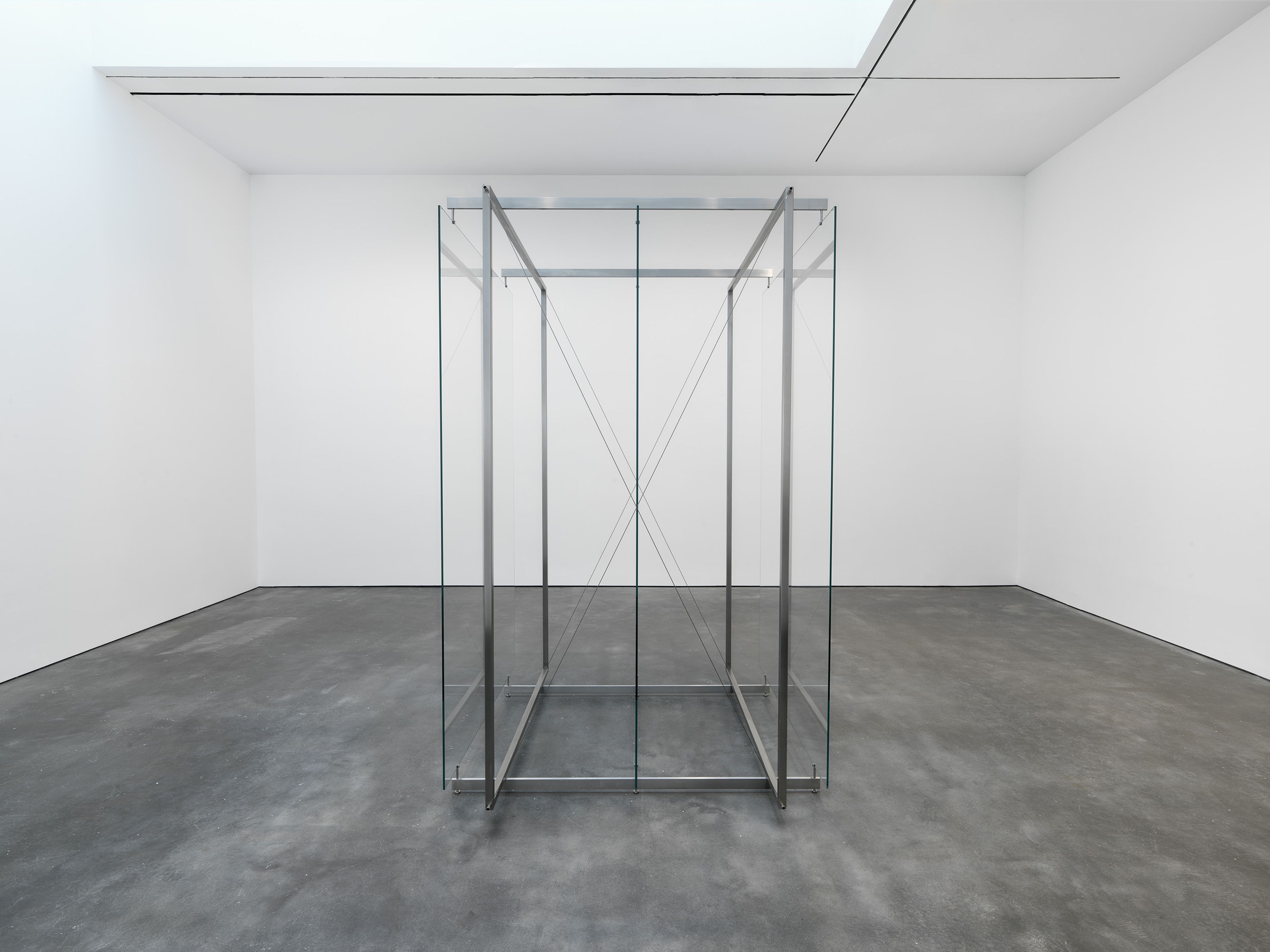 A sculpture by Gerhard Richter, titled 3 Scheiben (3 Panes of Glass), dated 2023.