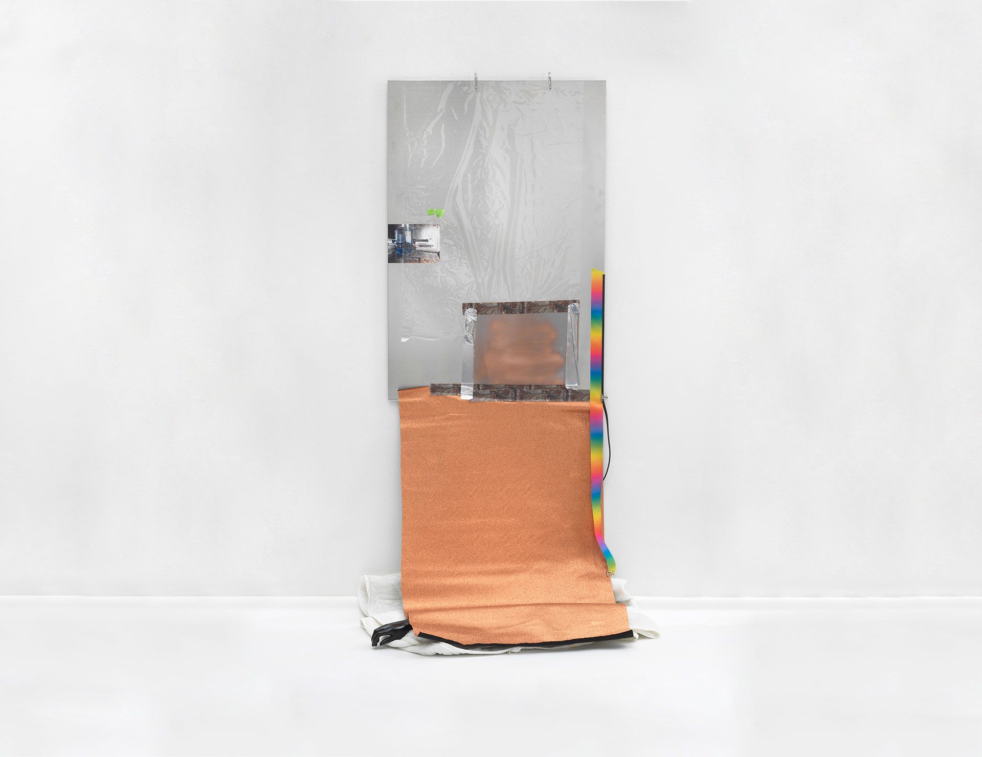 An untitled mixed media work by Isa Genzken, dated 2018.