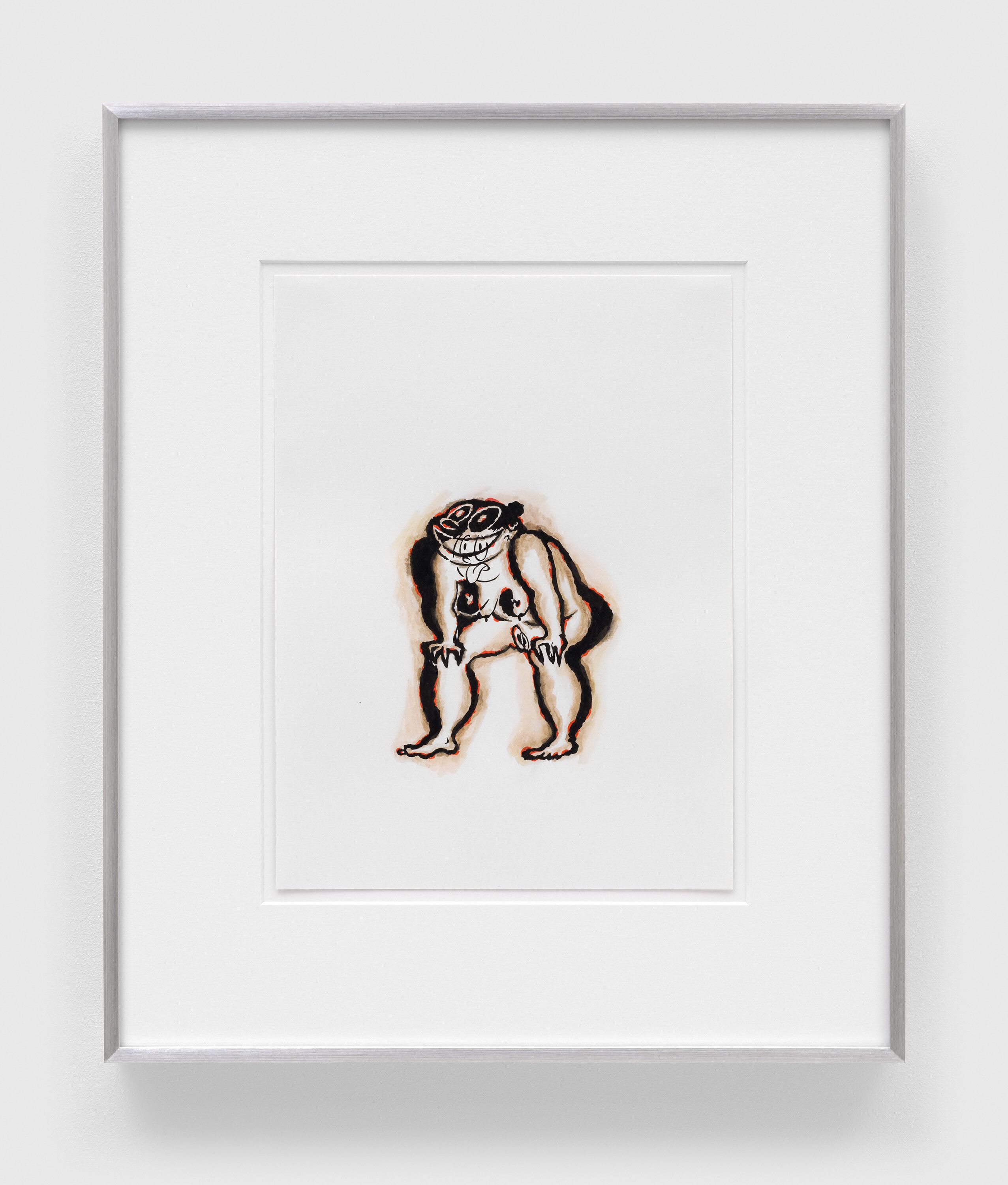 A mixed media artwork by Ebecho Muslimova, titled Fatebe Burnt, dated 2021.