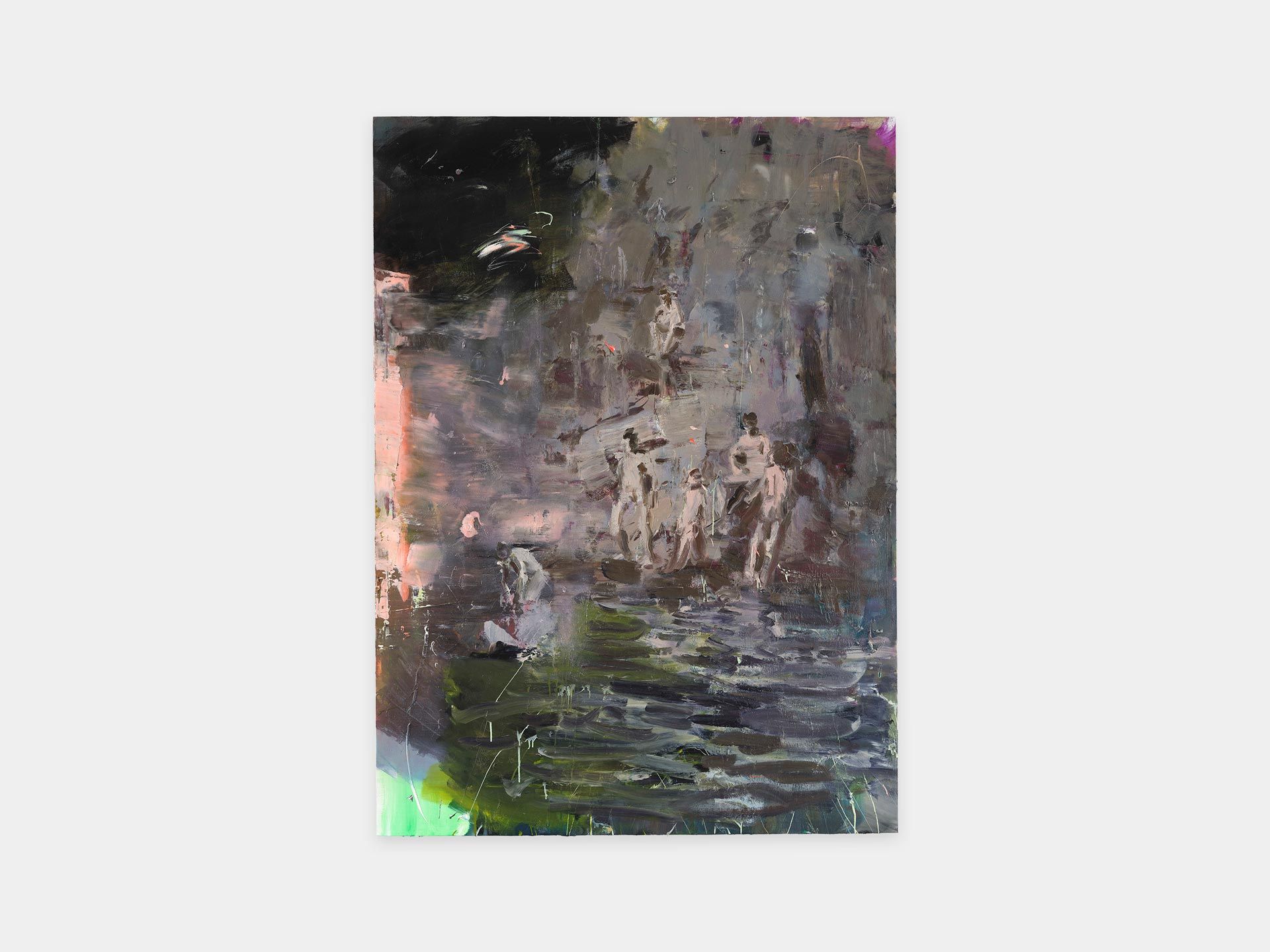 A painting by Wei Jia titled River Bay, dated 2019.