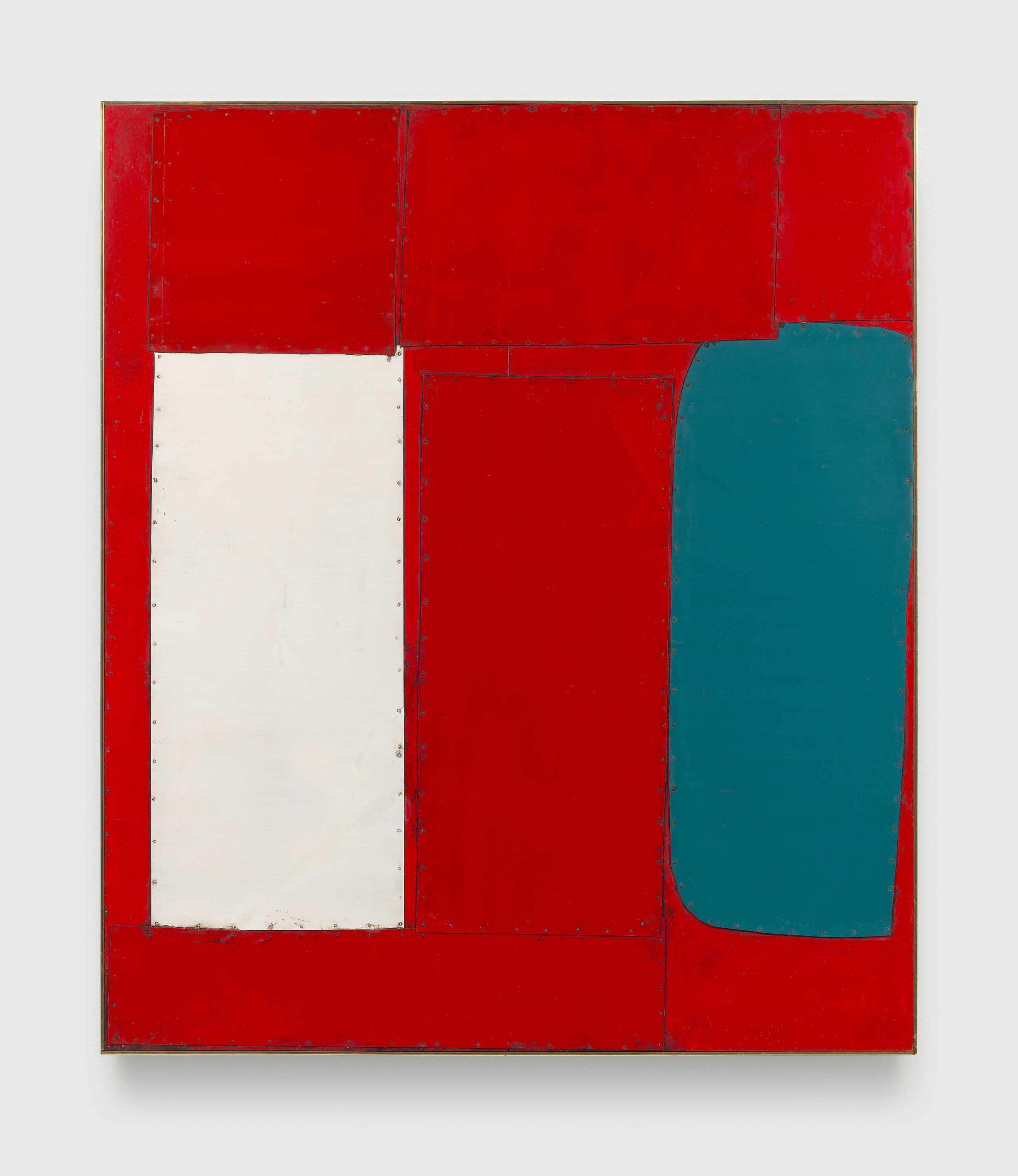 A painting by Conrad Marca-Relli, titled Cristobal, dated 1962.