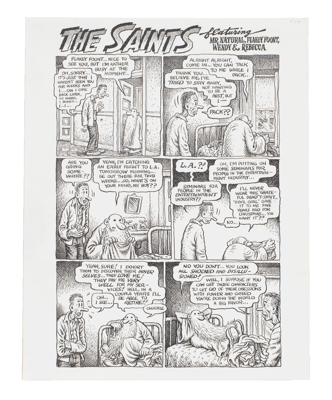 Mystic Funnies #1: The Saints featuring Mr. Natural, Flake Foont, Wendy, and Rebecca