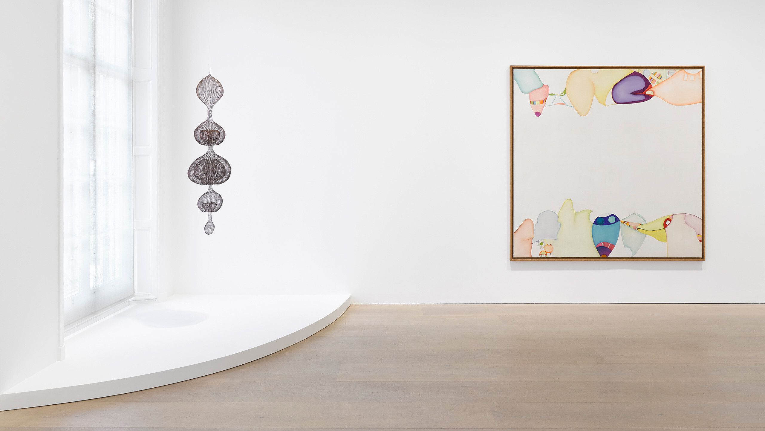 Installation view of Vessels in David Zwriner in London