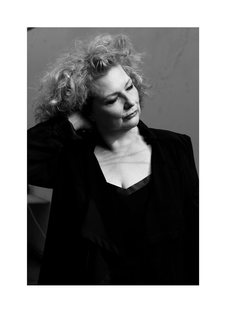 A photograph of Marlene Dumas, dated 2017