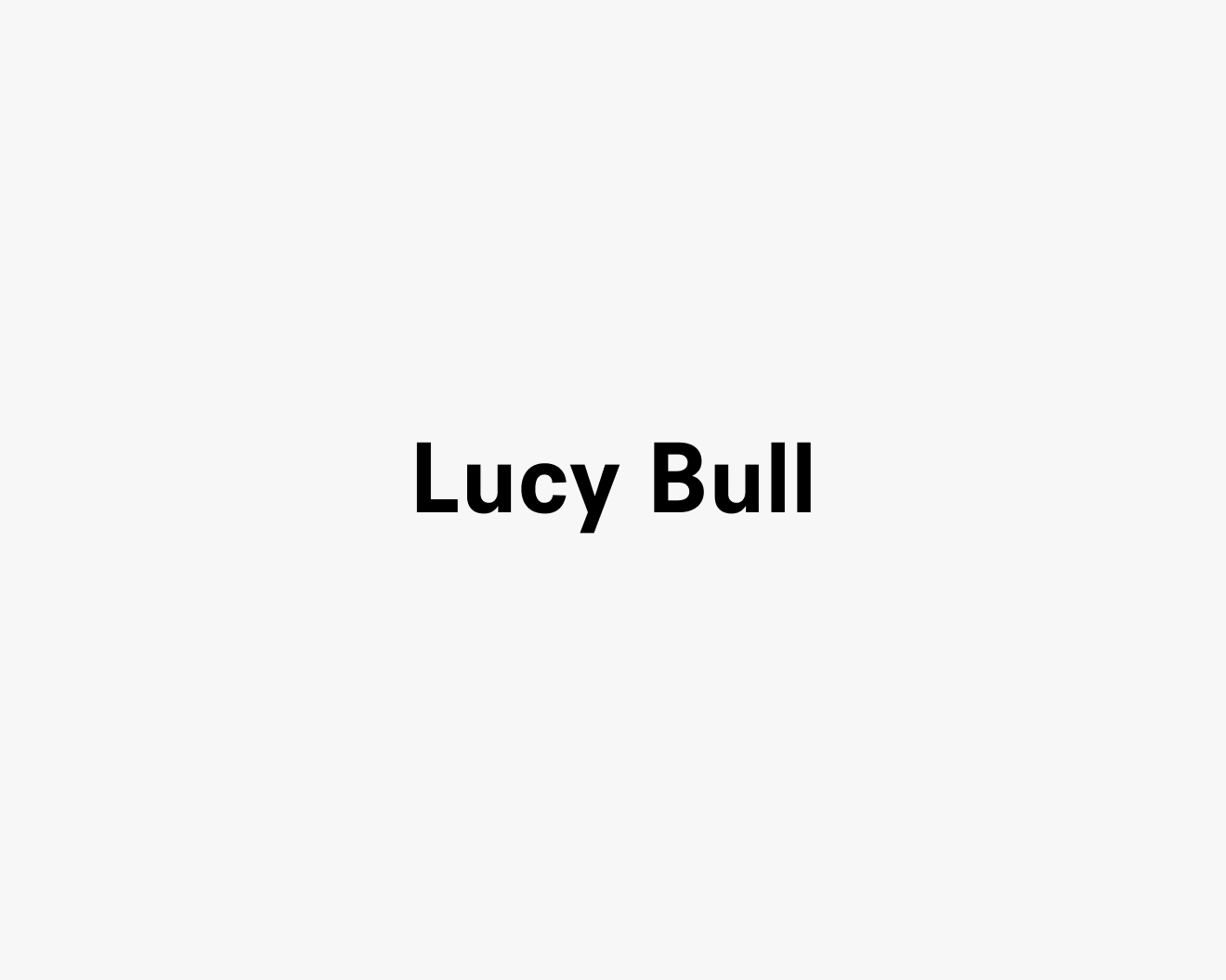 Text description reading Lucy Bull