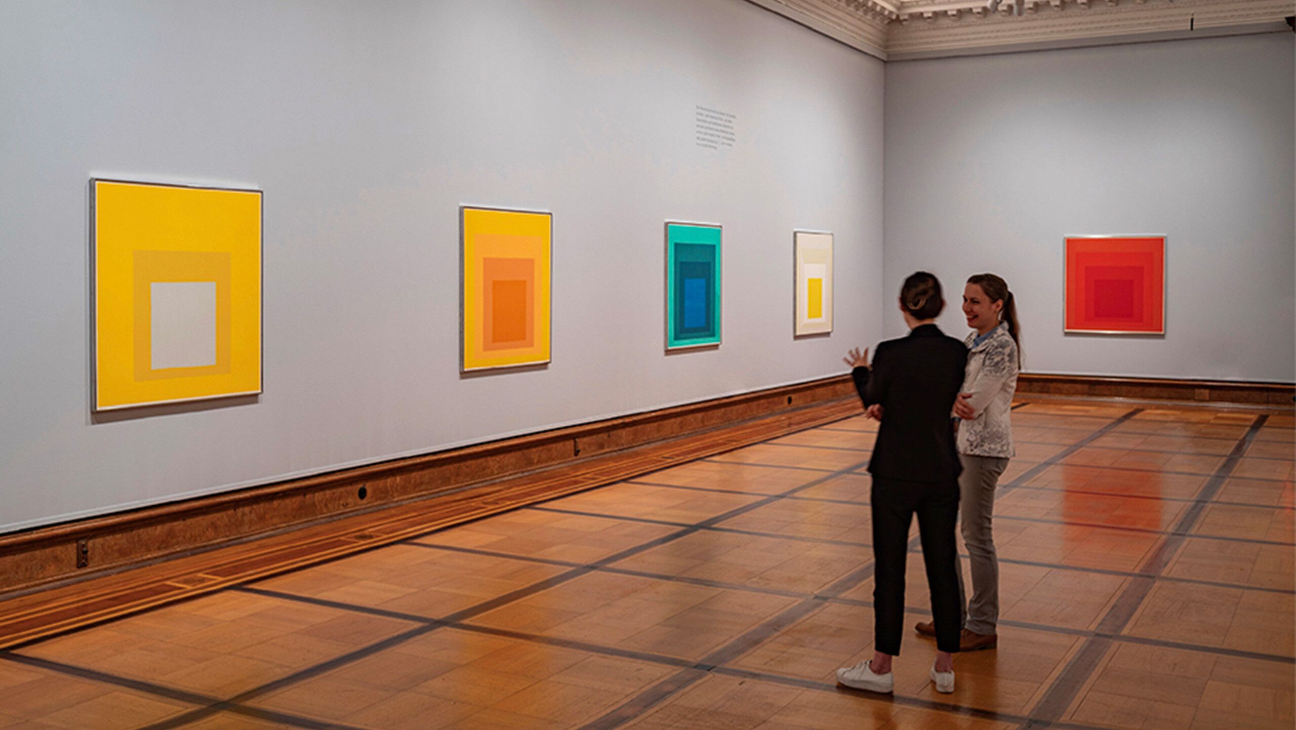 Installation view of Josef Albers Interaction painting in Germany