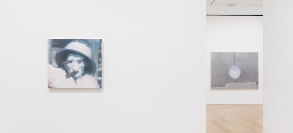 Installation view of the exhibition Luc Tuymans: The Shore, at David Zwirner in London, dated 2015.