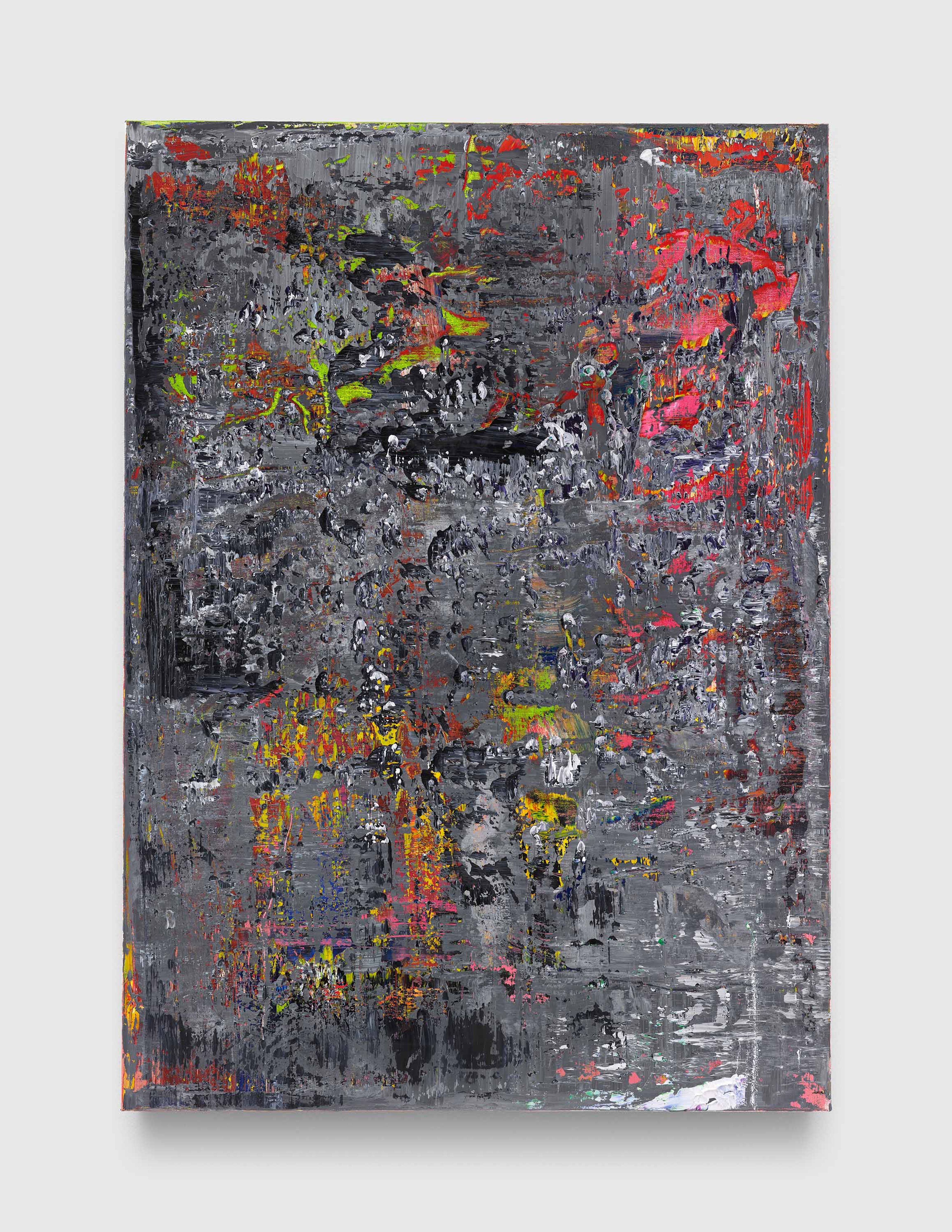 A painting by Gerhard Richter, titled Abstraktes Bild (Abstract Painting), dated 2017.