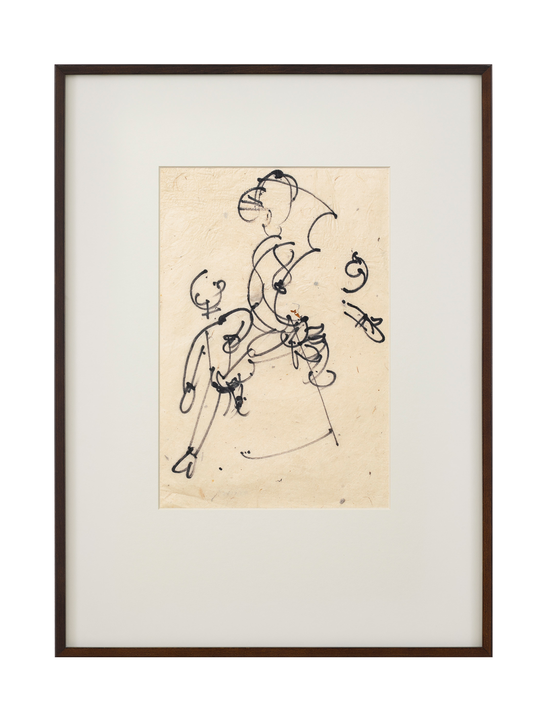An untitled work on paper by Benode Behari Mukherjee, not dated.