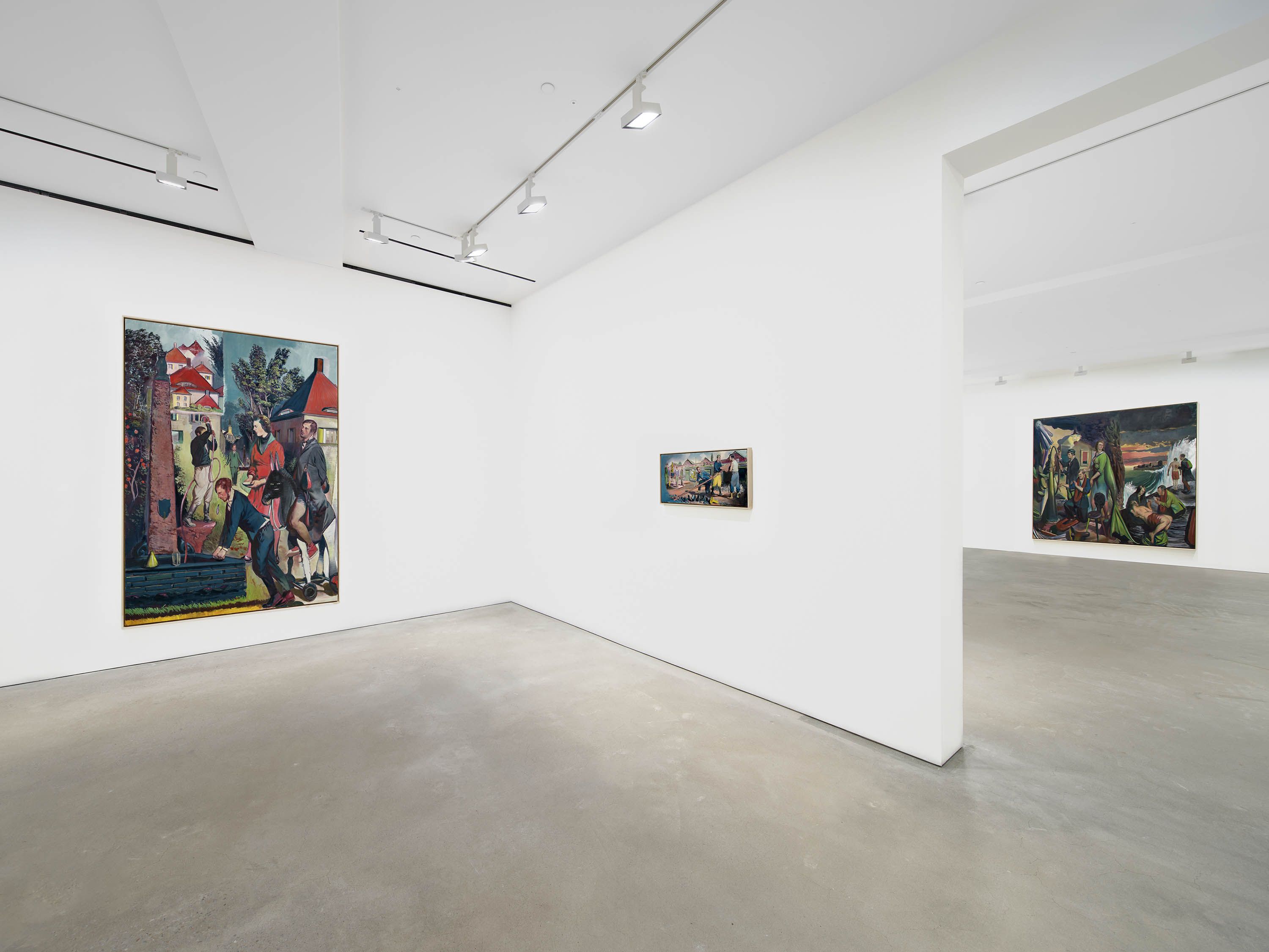 An Installation view, Neo Rauch: Field Signs, David Zwirner, Hong Kong, dated 2023–2024