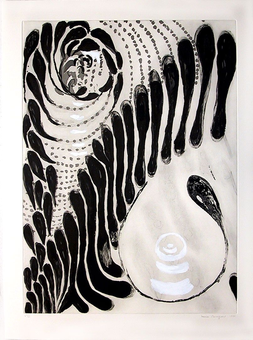 A print by Louise Bourgeois, titled Untitled, dated 1994