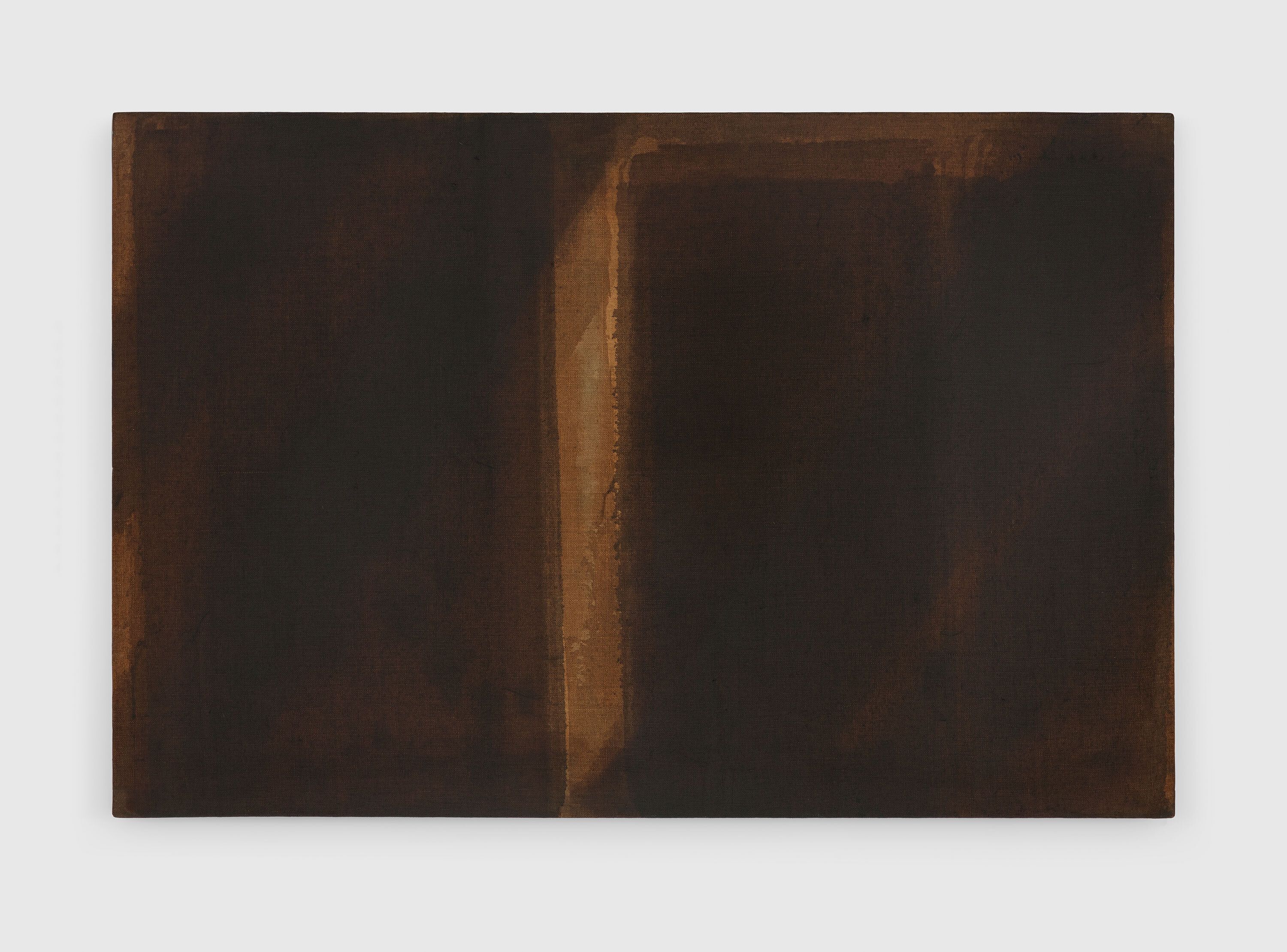 A painting by Yun Hyong-keun, titled Umber-Blue, dated 1979.