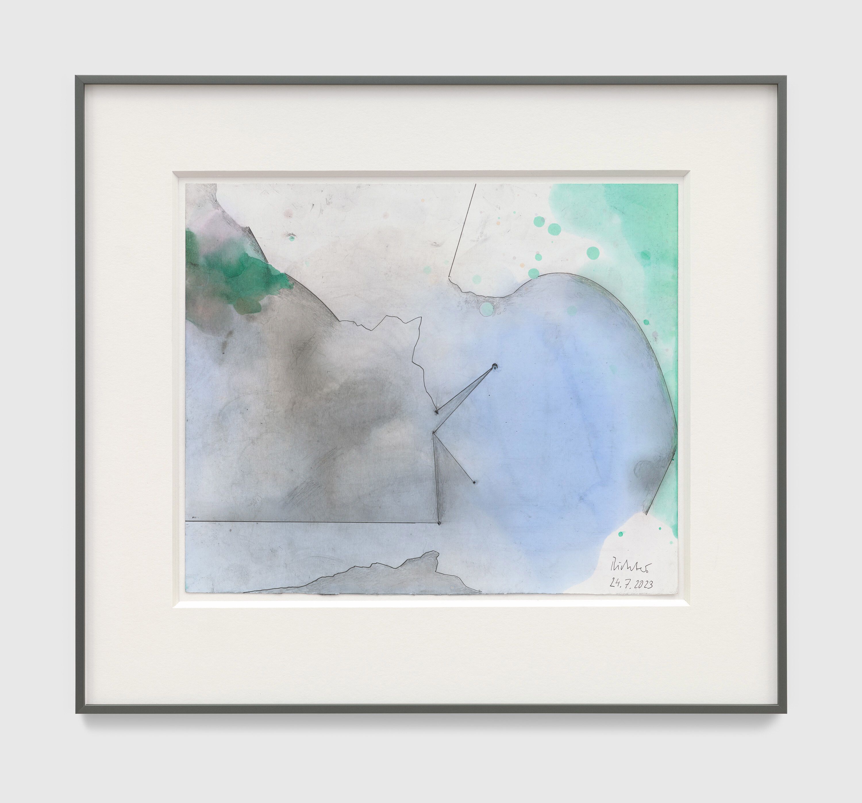 A drawing by Gerhard Richter, titled 24.7.2023, dated 2023.