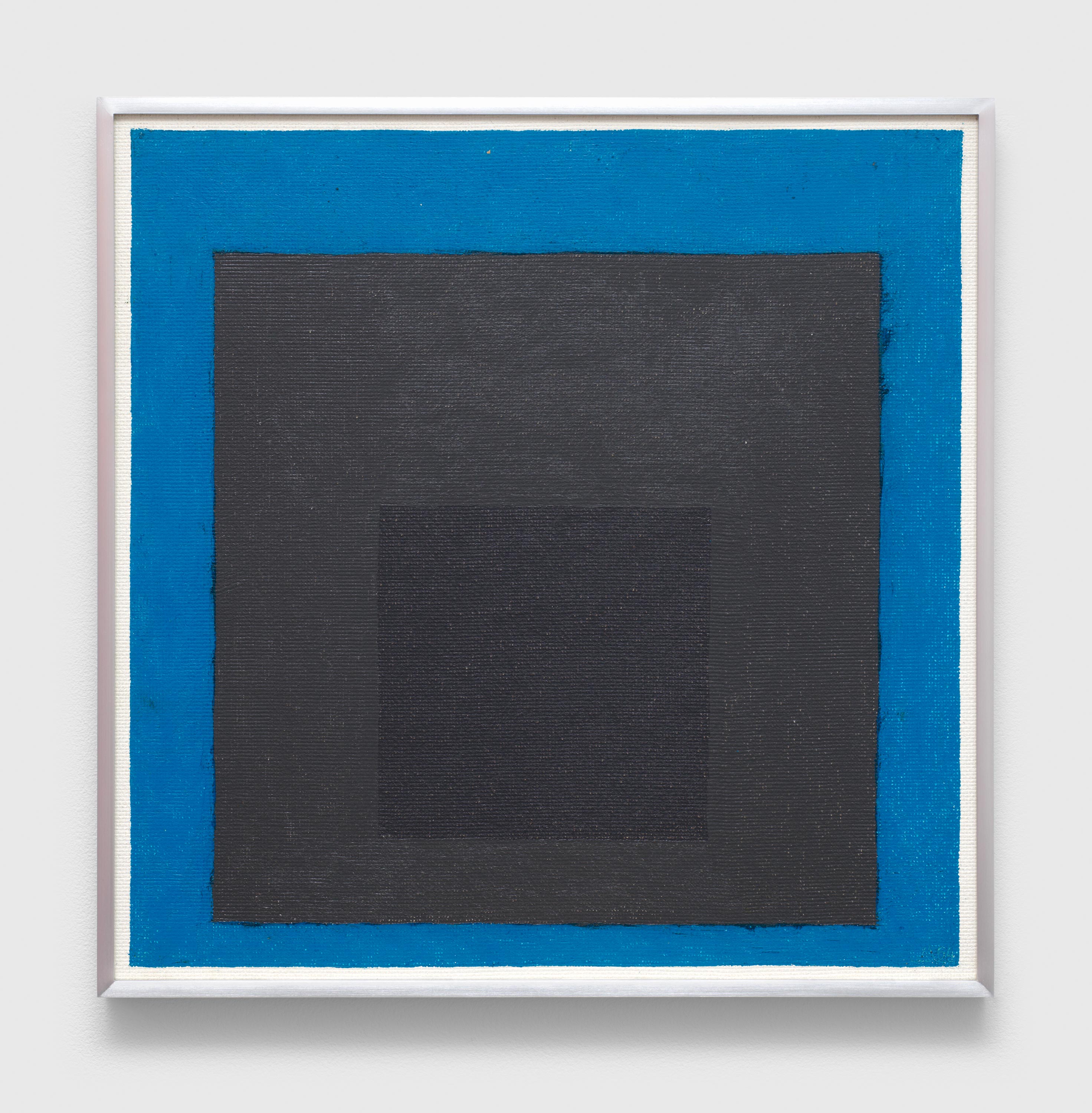 A painting by Josef Albers, titled Homage to the Square, dated 1964.