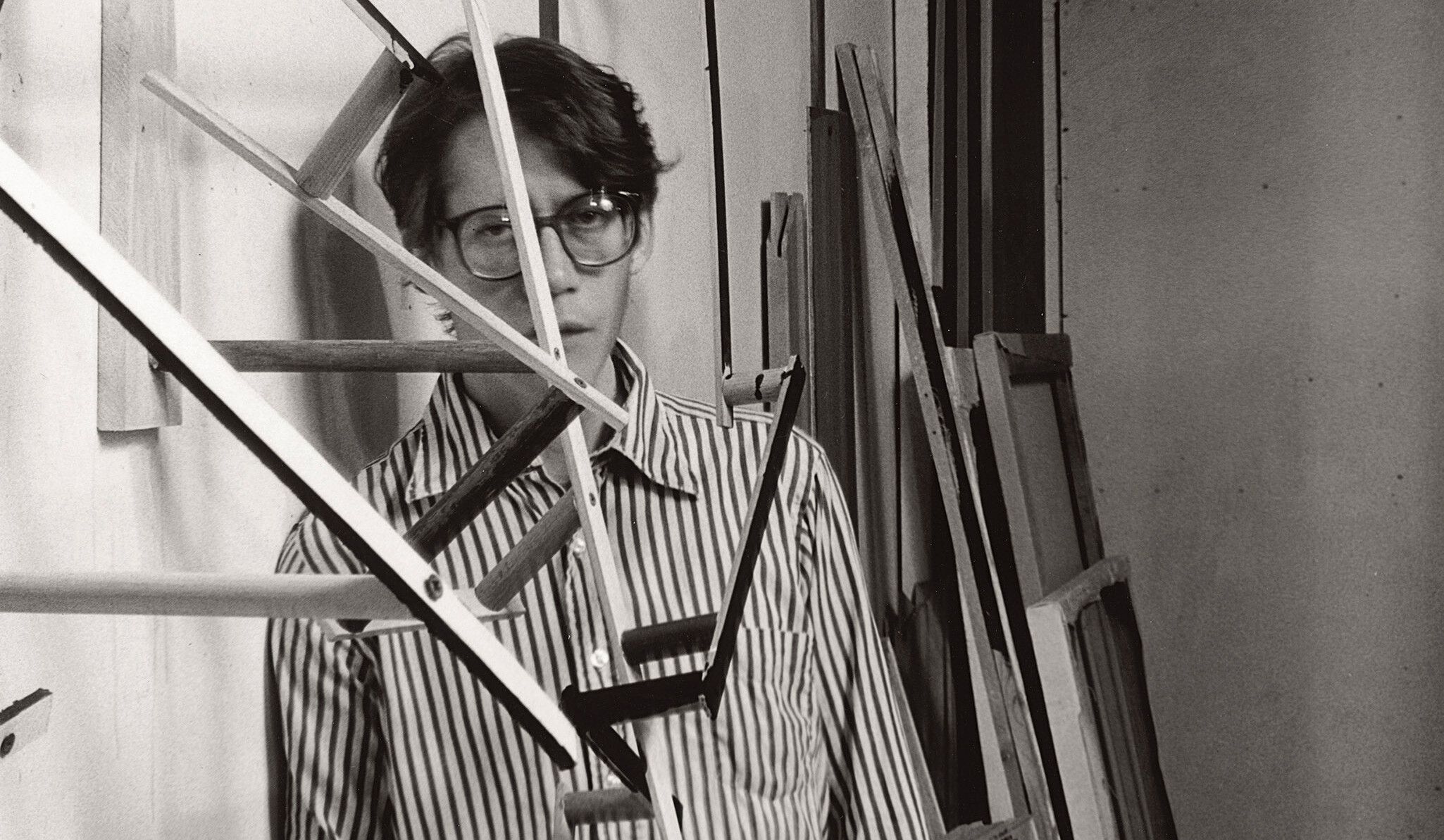 A photograph of Al Taylor in his Franklin Street studio in New York, dated November 1986.