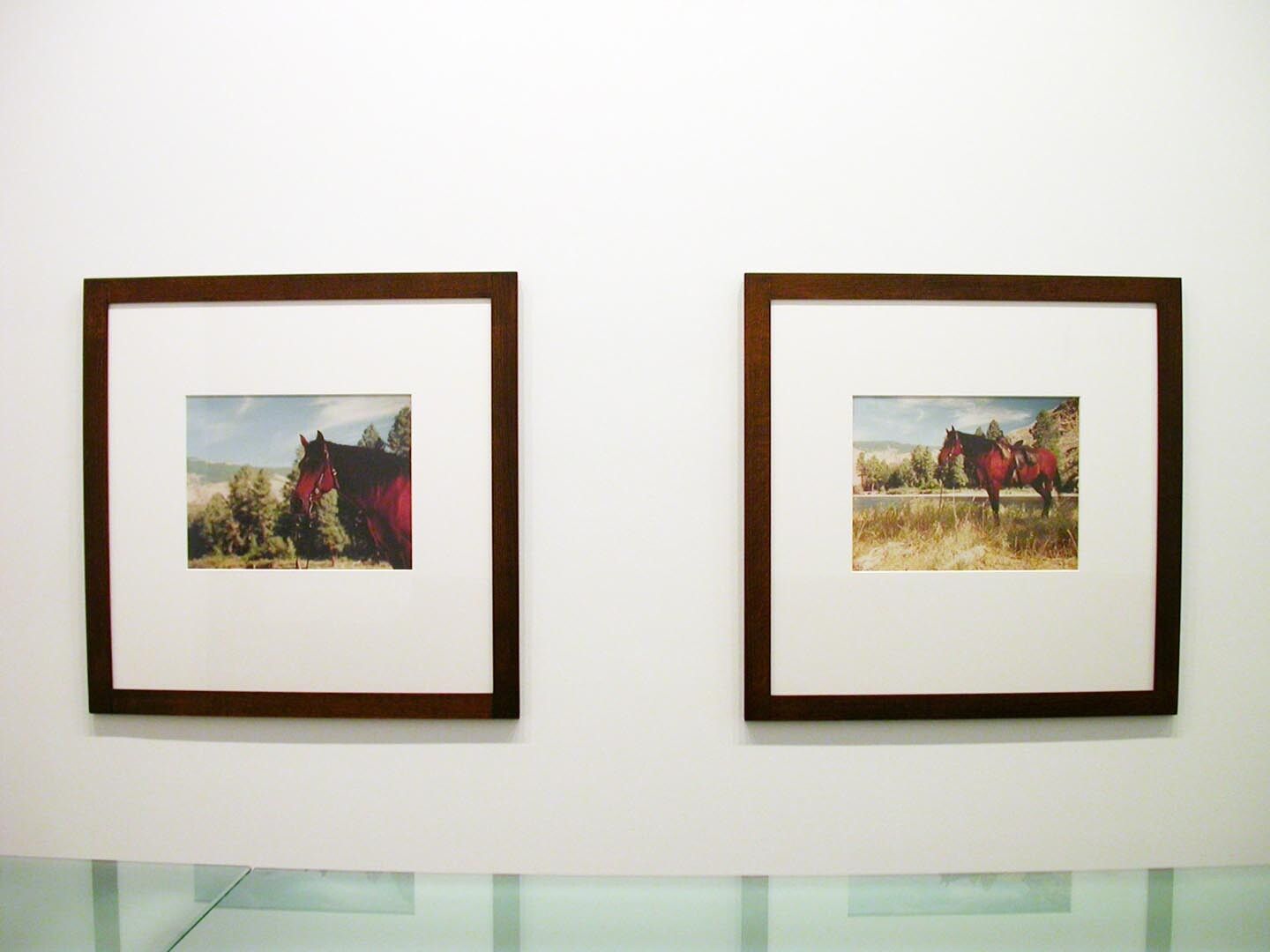 An installation view of the exhibition Accrochage, at David Zwirner New York, dated 2004.