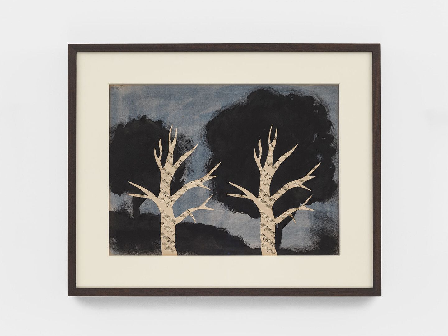 A drawing by Ren√© Magritte, titled Nocturne, dated 1927.
