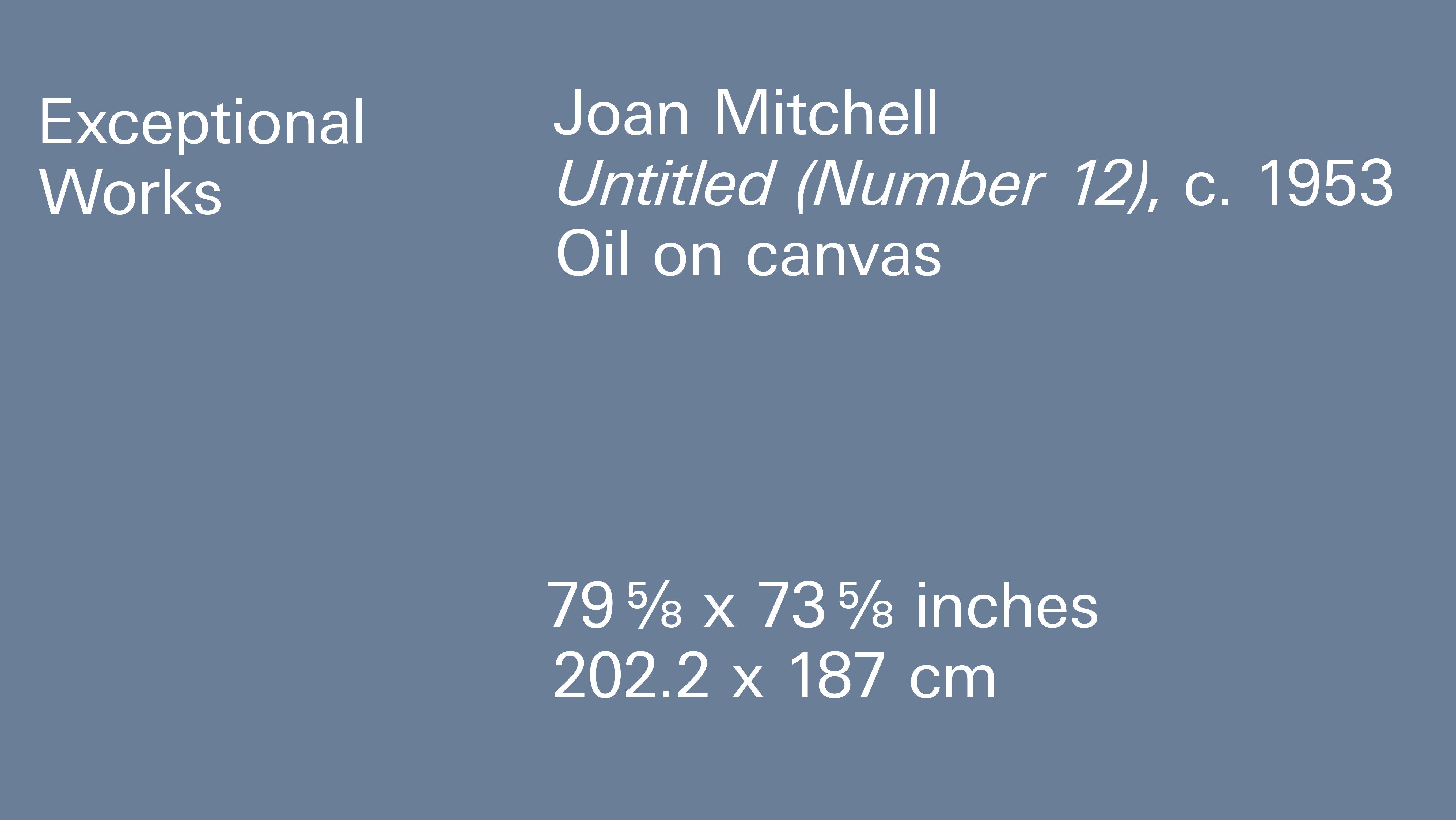 A placeholder image for the Joan Mitchell Exceptional Works Viewing Room.