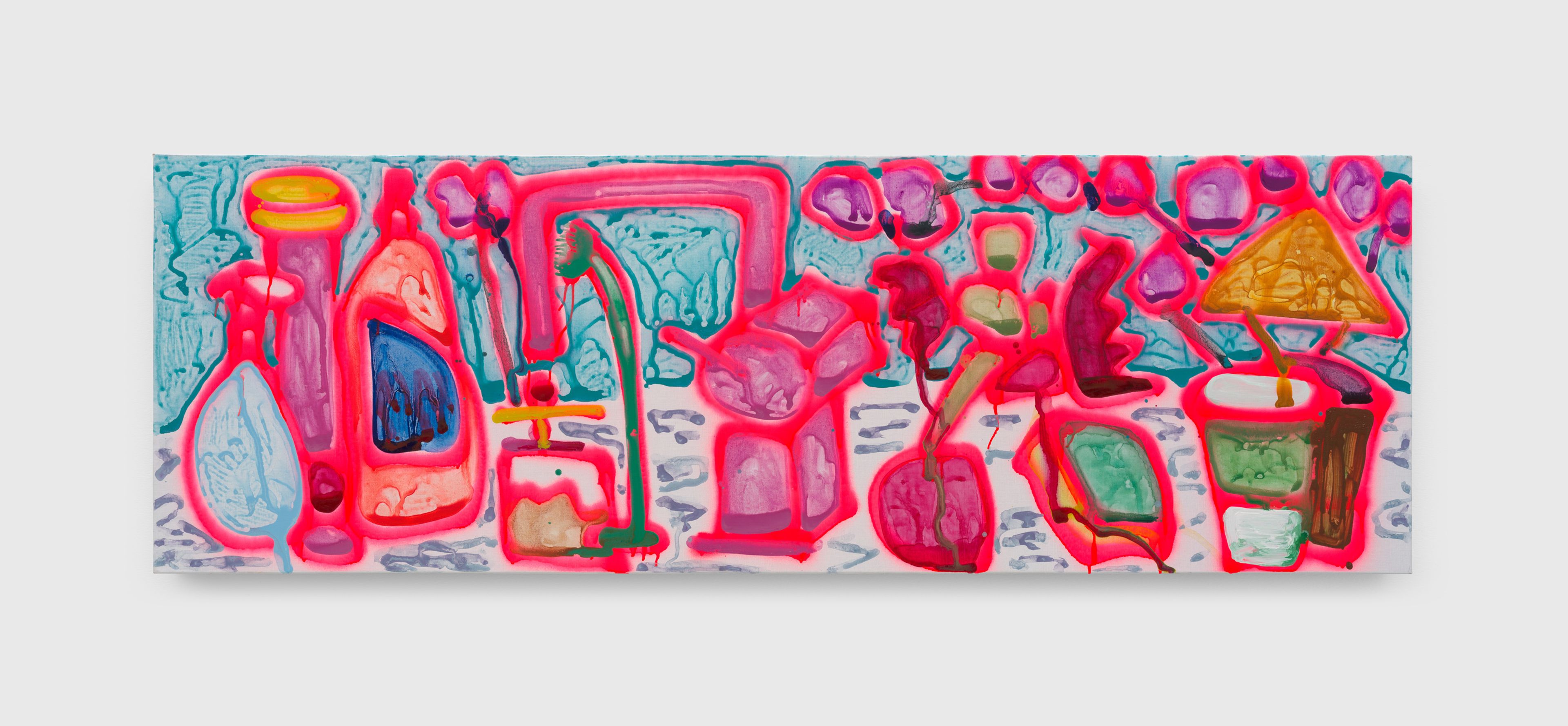 A painting by Katherine Bernhardt, titled Vola, dated 2025.